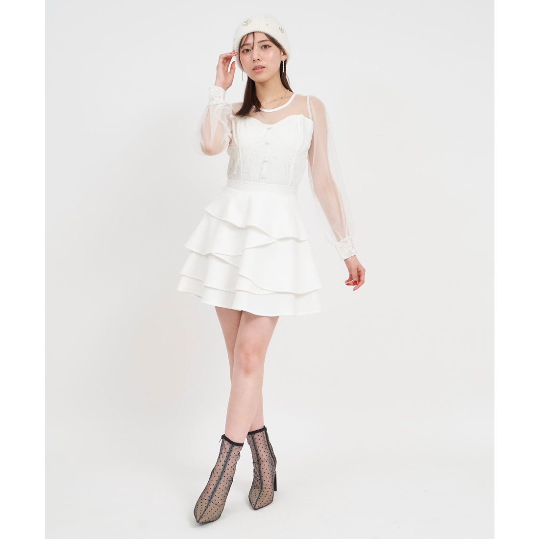 Royal Party Tiered Ruffle Mini Skirt