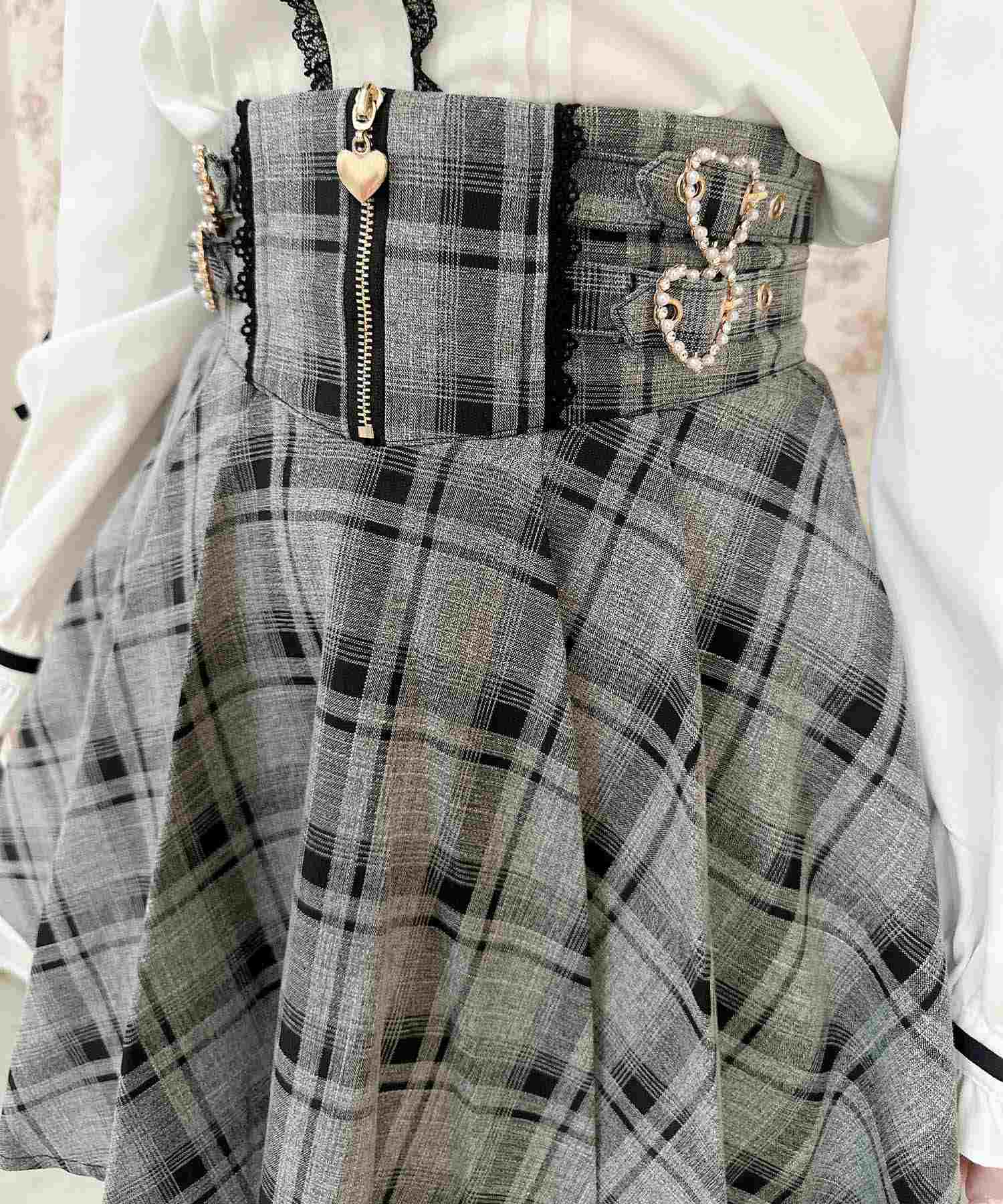 ROJITA ROJITA Zip Design Side Buckle Skirt