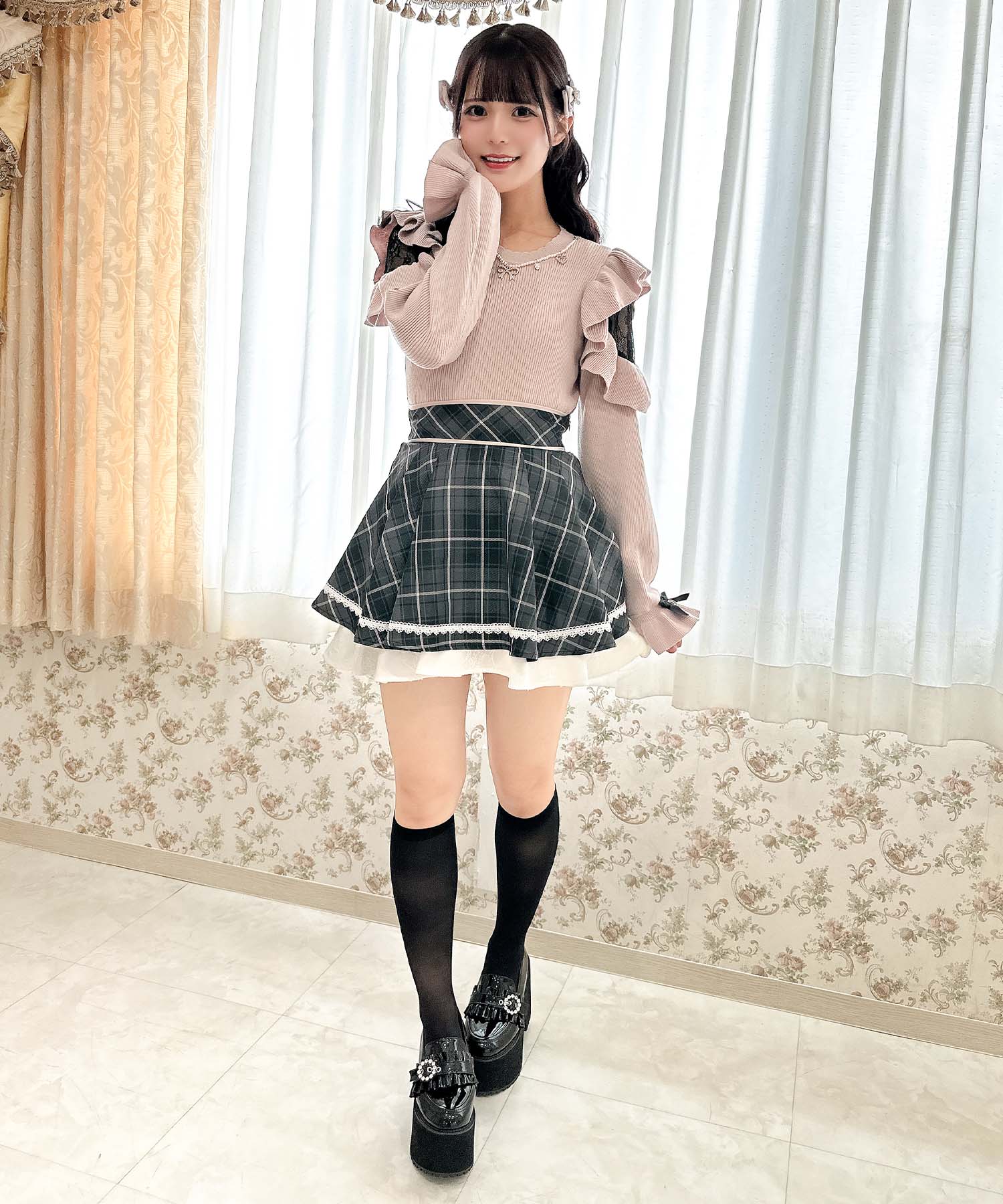 ロジータ ROJITA バックリボンデザインボリュームスカート