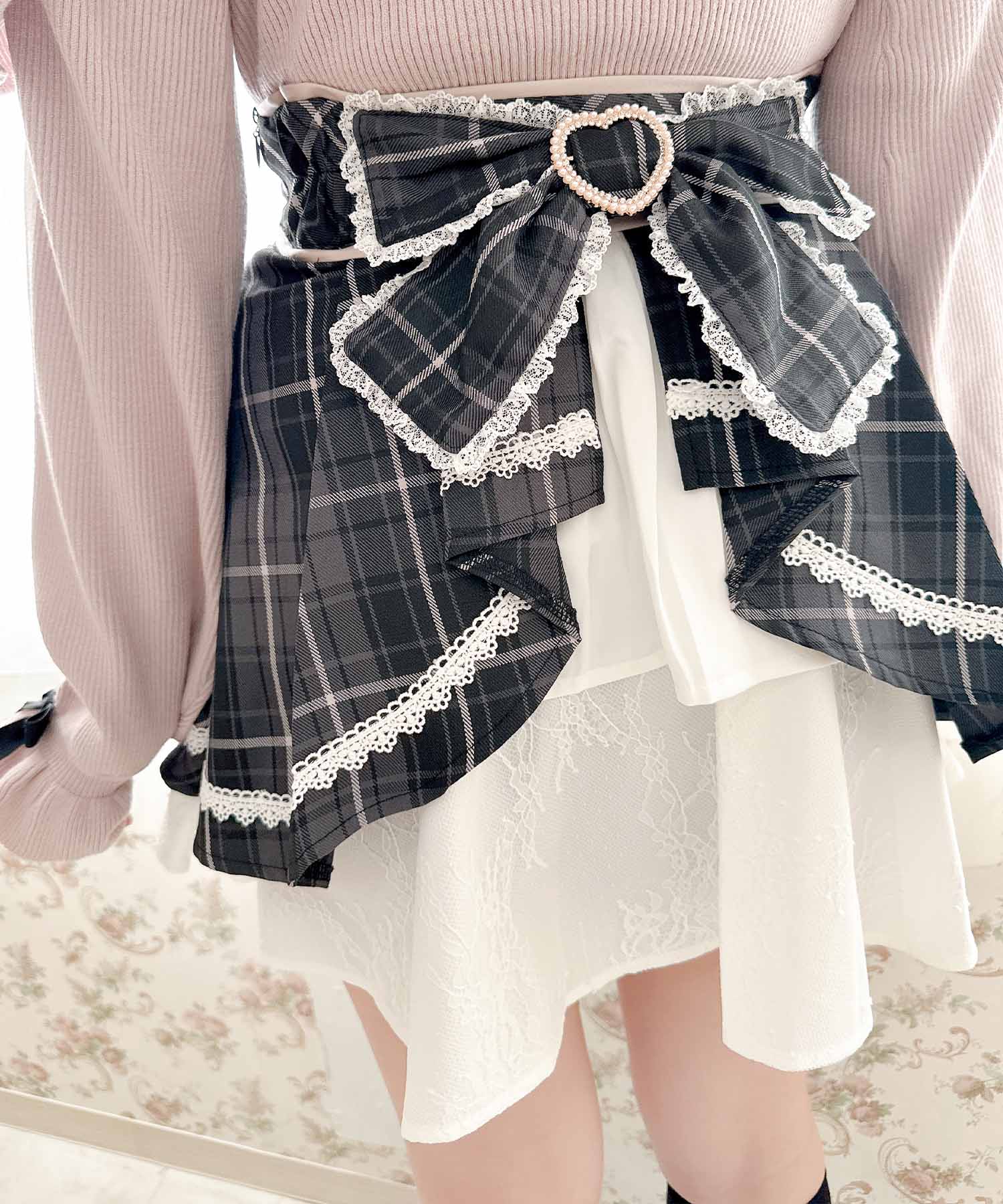 ロジータ ROJITA バックリボンデザインボリュームスカート