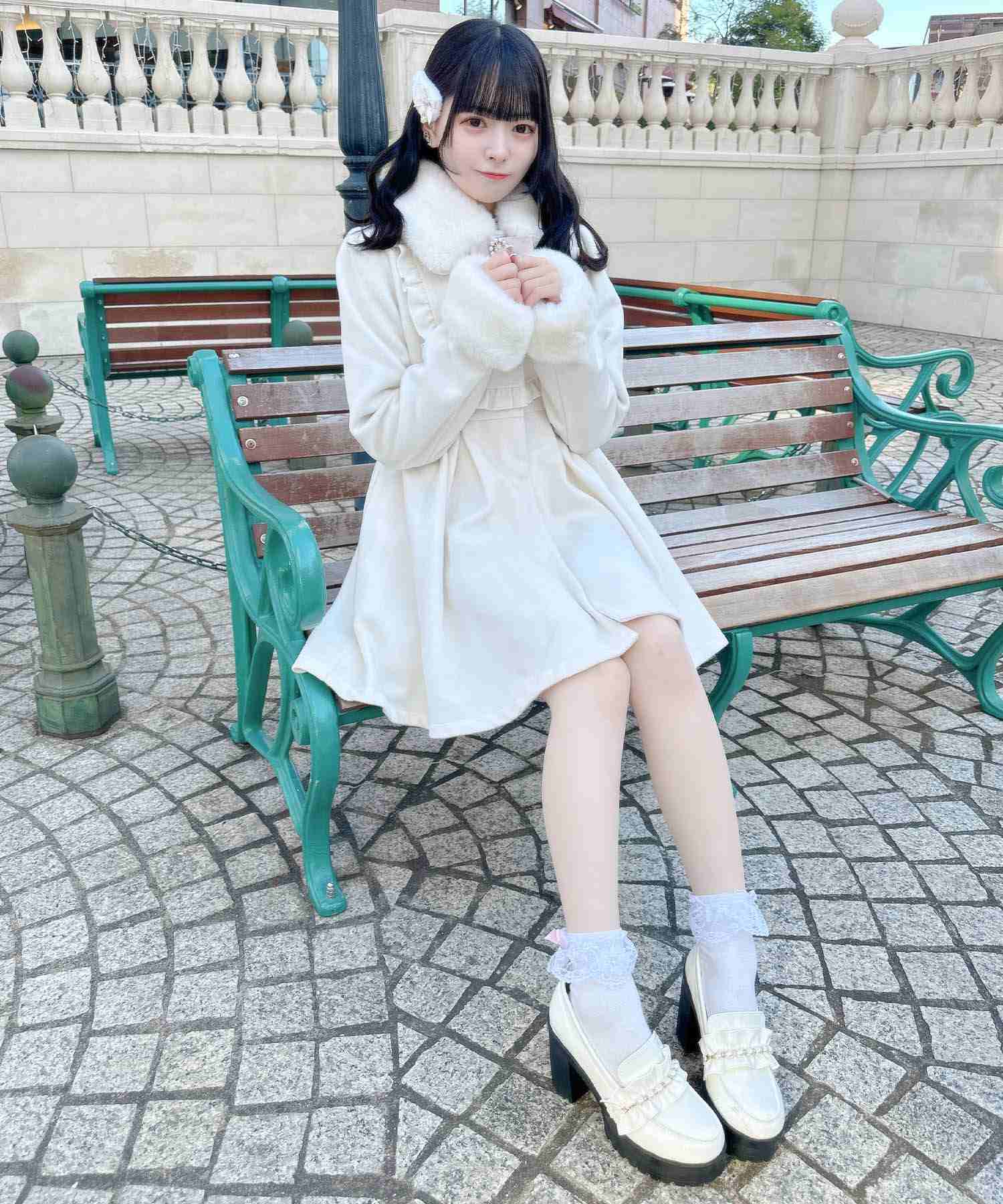 ROJITA ROJITA Dolly Coat with Brooch