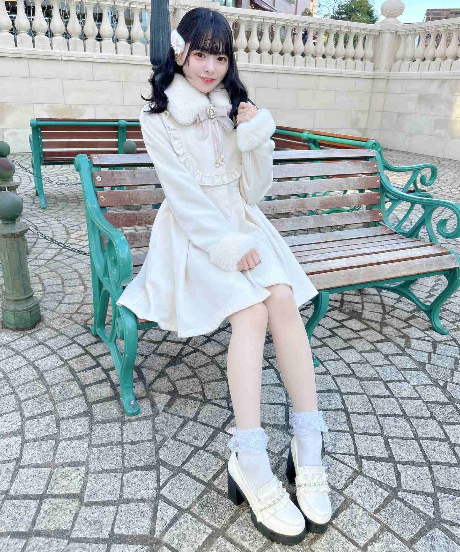 ROJITA ROJITA Dolly Coat with Brooch