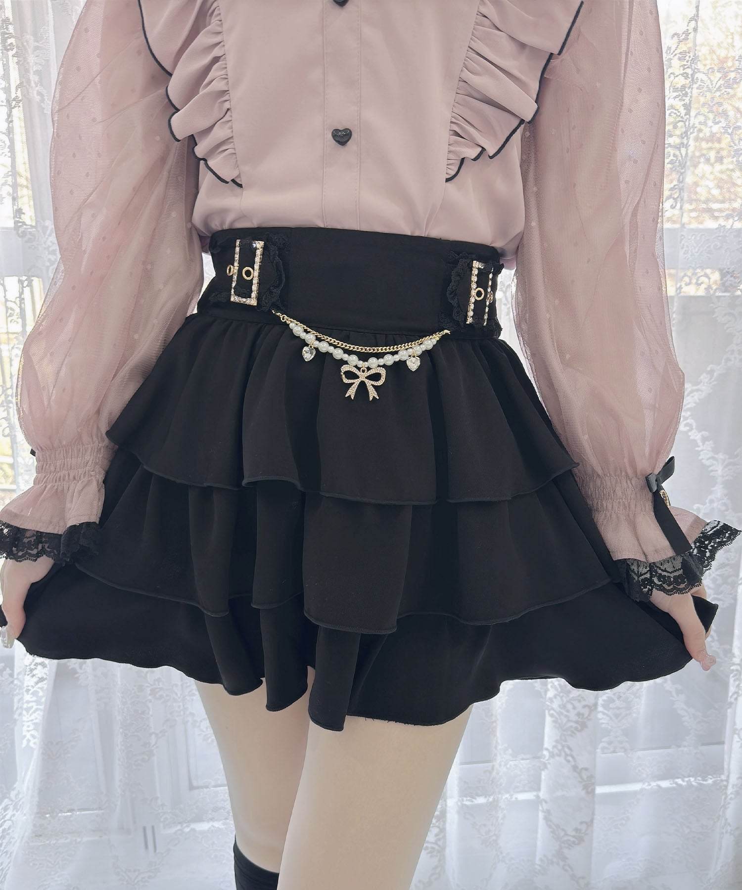 ROJITA ROJITA Floral Tiered Skirt Pants