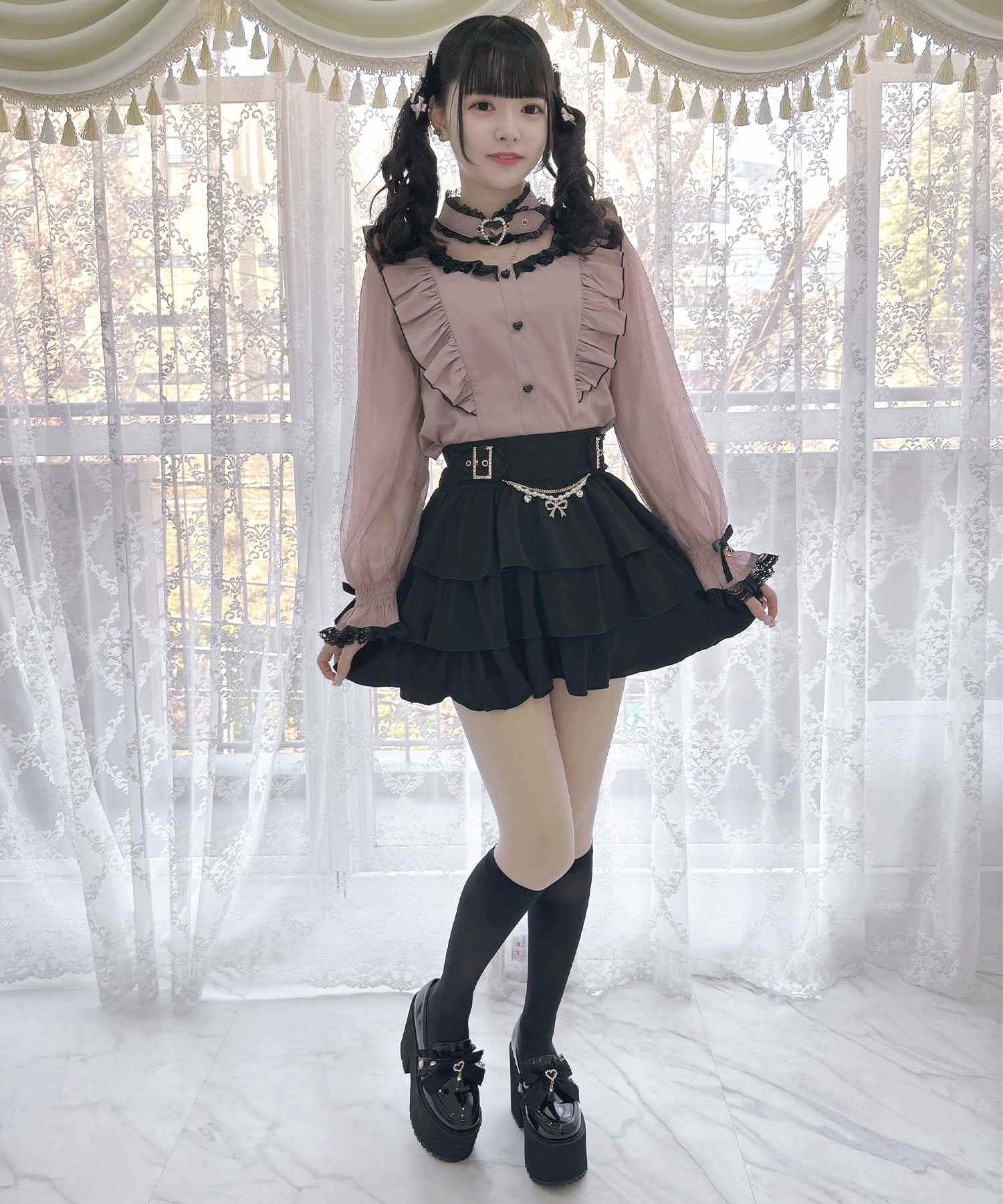 ROJITA ROJITA Floral Tiered Skirt Pants