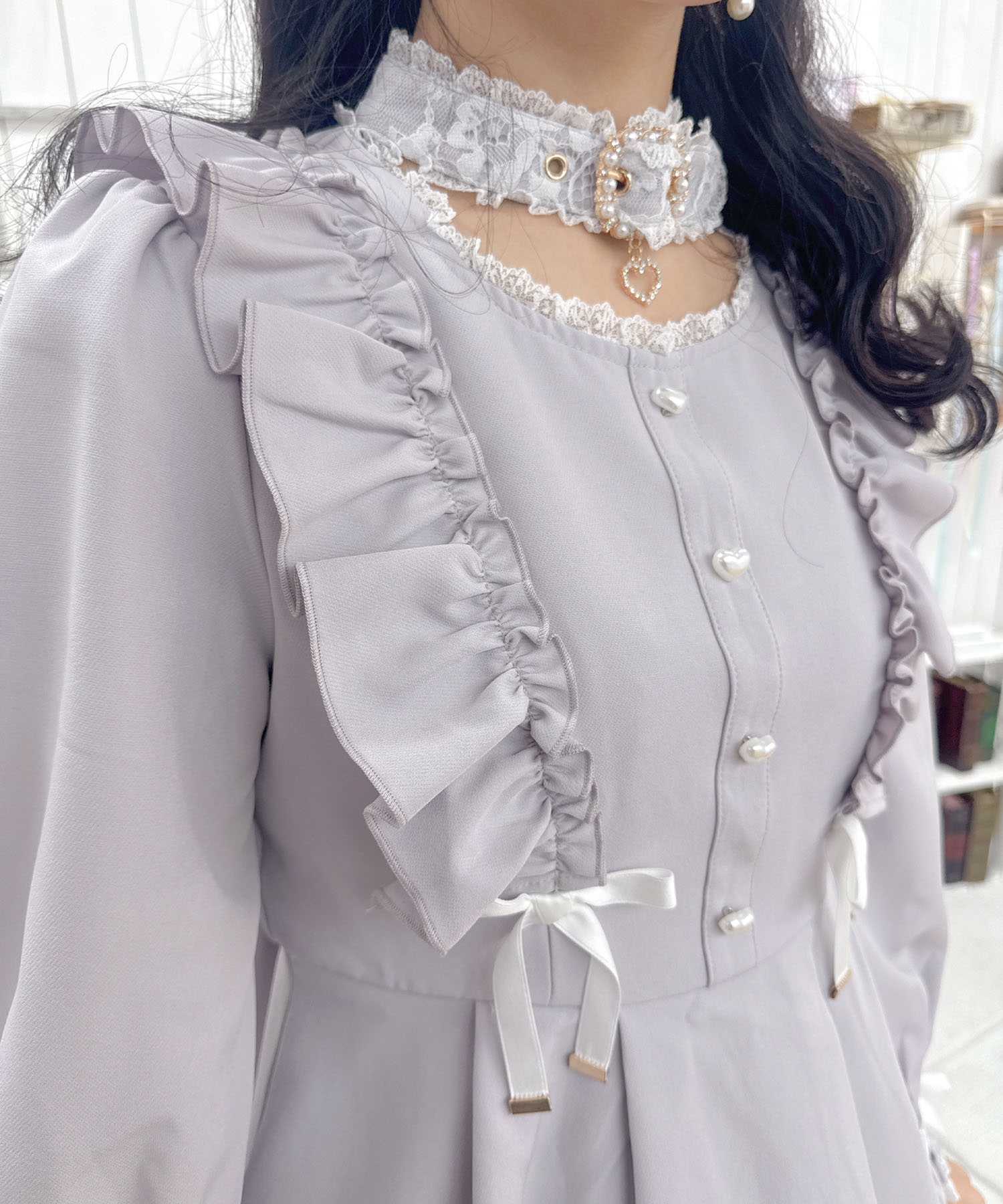 ROJITA ROJITA 心形扣項圈套裝