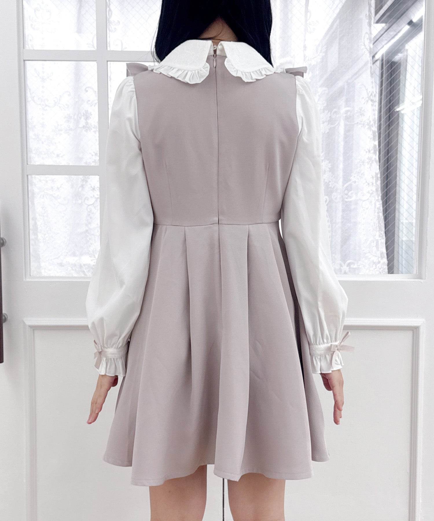 ロジータ ROJITA ヨークフリルデザインワンピース (ピンク) ピンク