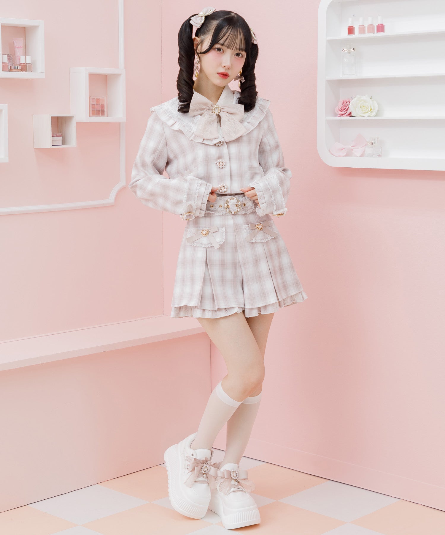 ロジータ ROJITA セーラーショート衿ジャケット (ピンク) ピンク