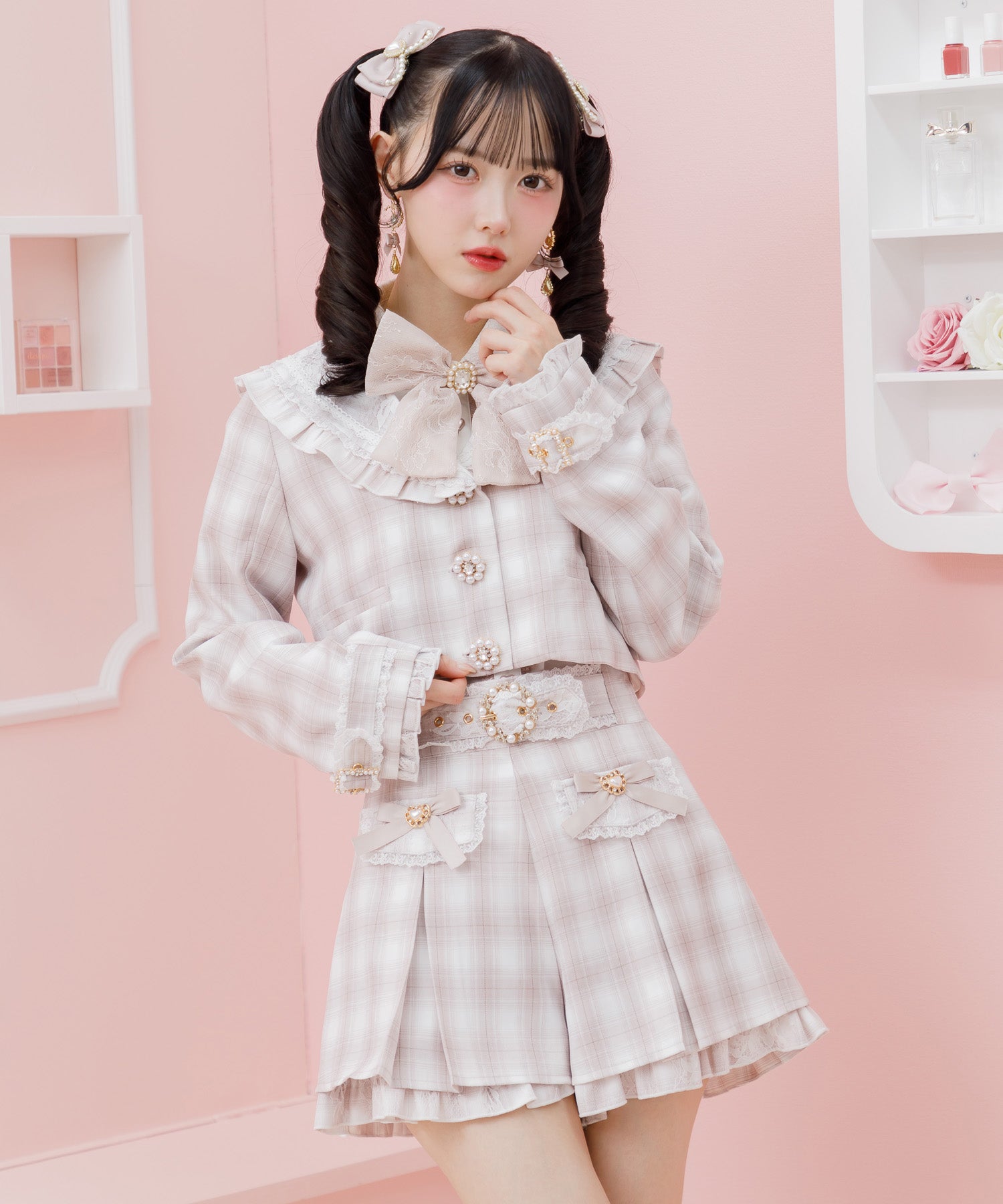 ロジータ ROJITA セーラーショート衿ジャケット (ピンク) ピンク