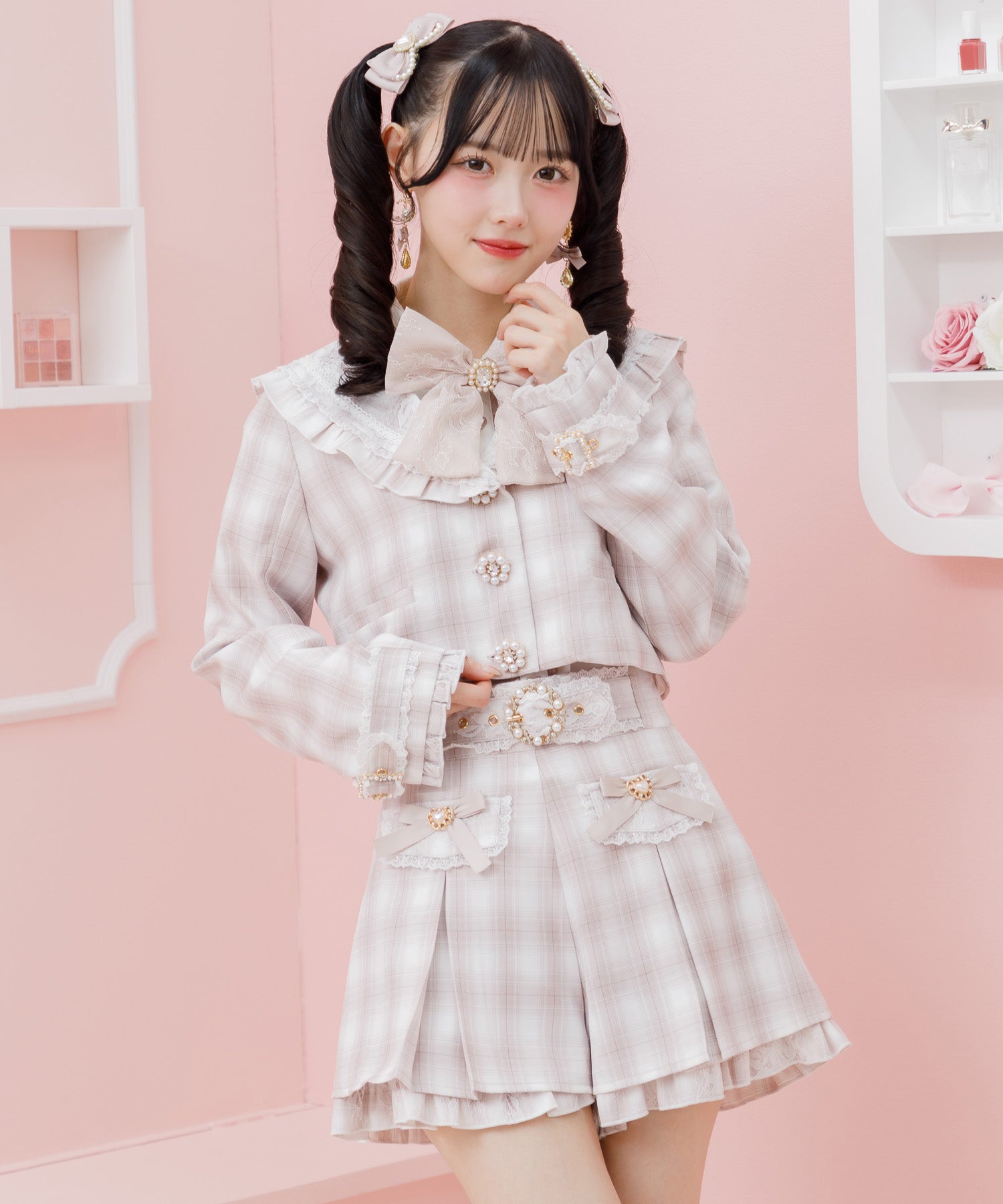 ロジータ ROJITA セーラーショート衿ジャケット (ピンク) ピンク