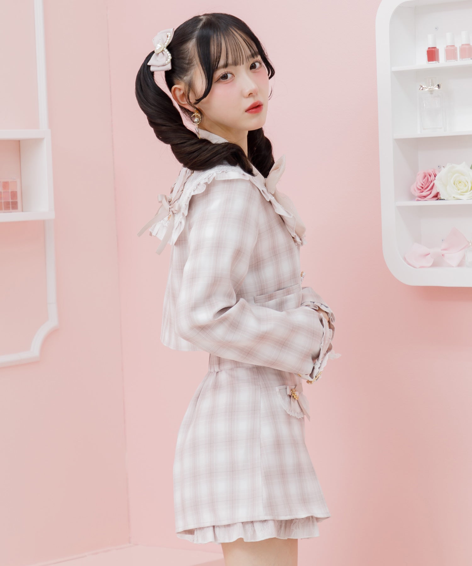 ロジータ ROJITA セーラーショート衿ジャケット (ピンク) ピンク