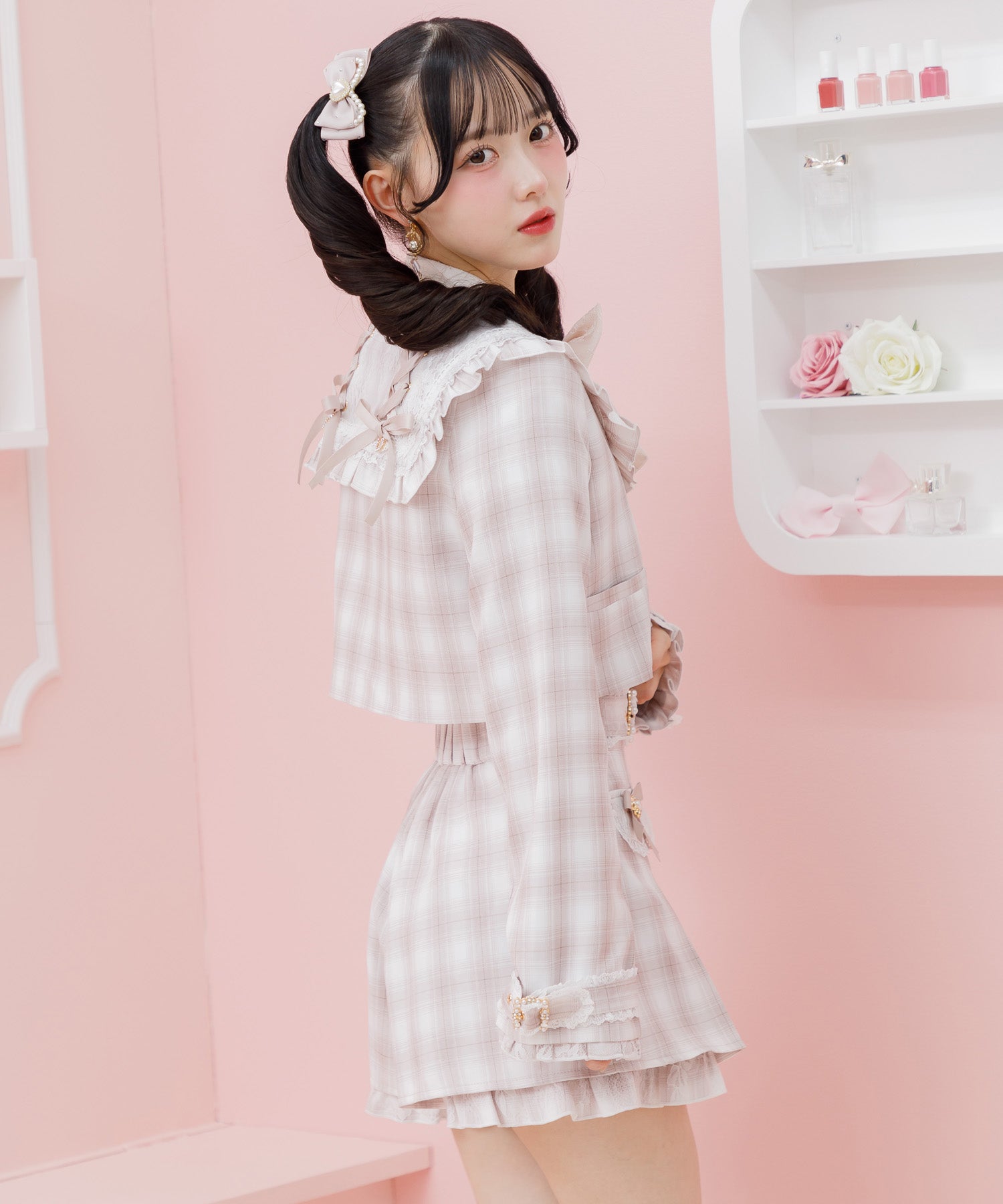 ロジータ ROJITA セーラーショート衿ジャケット (ピンク) ピンク