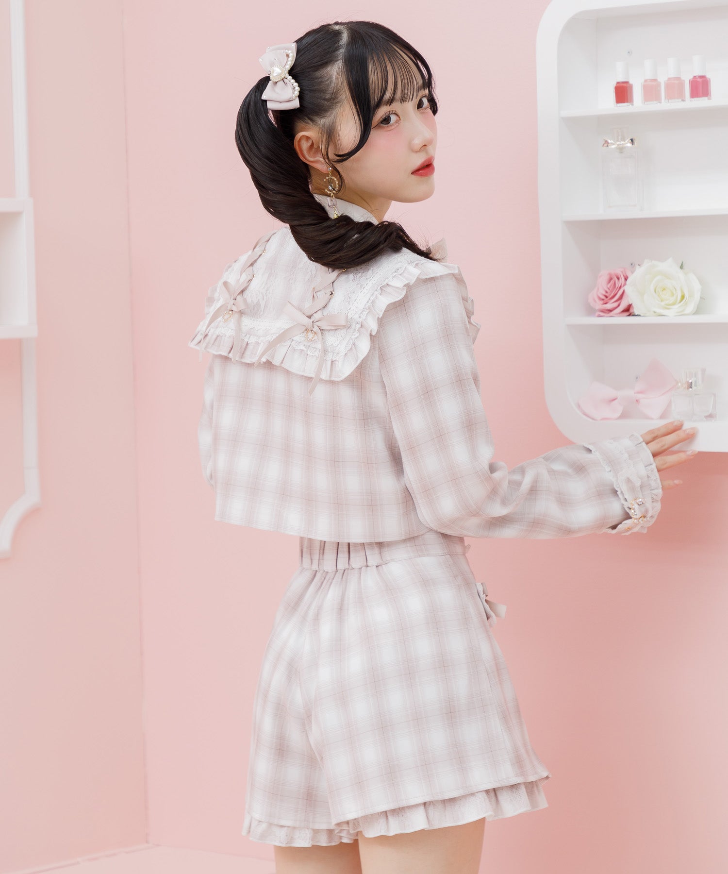 ロジータ ROJITA セーラーショート衿ジャケット (ピンク) ピンク