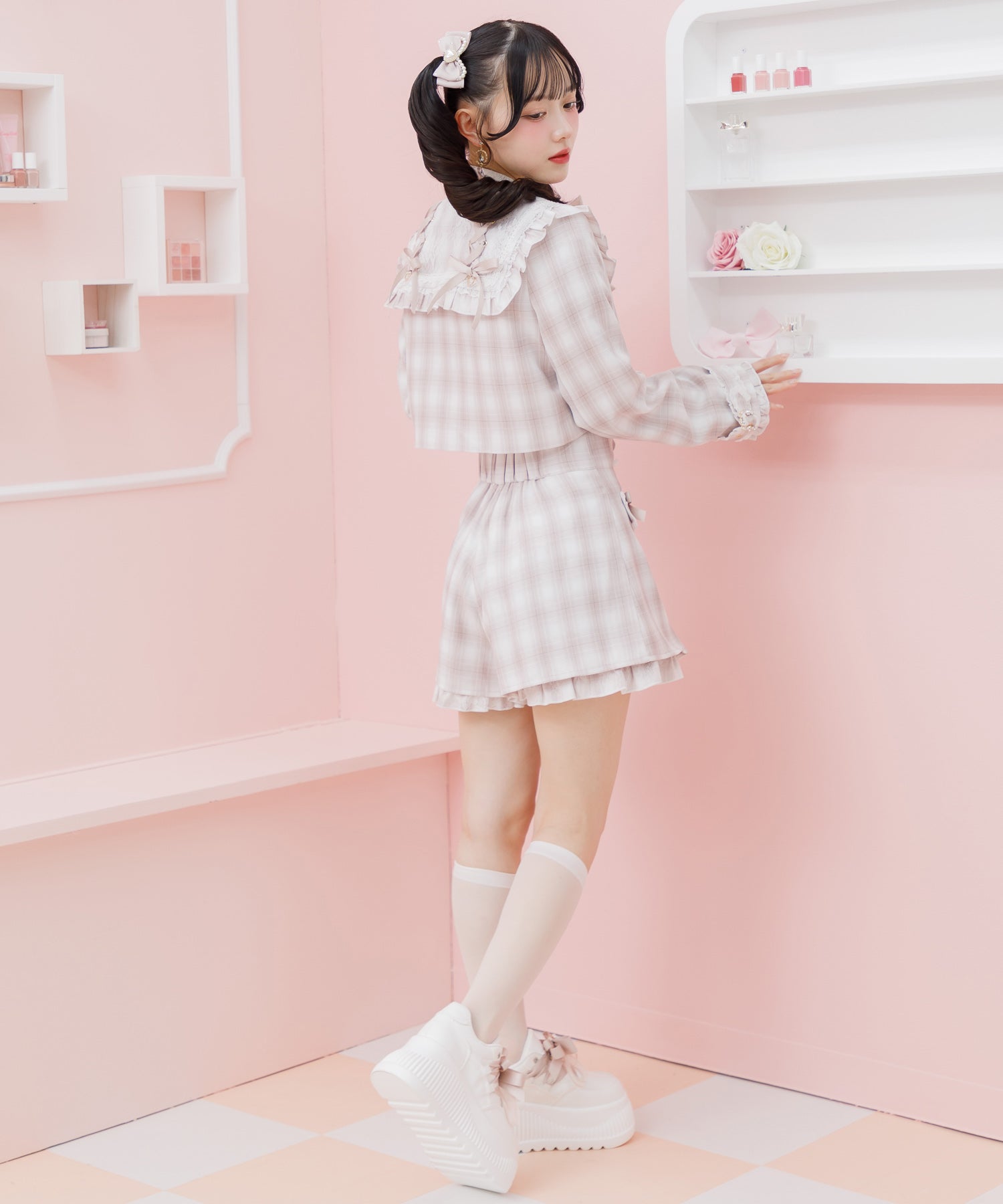 ロジータ ROJITA セーラーショート衿ジャケット (ピンク) ピンク