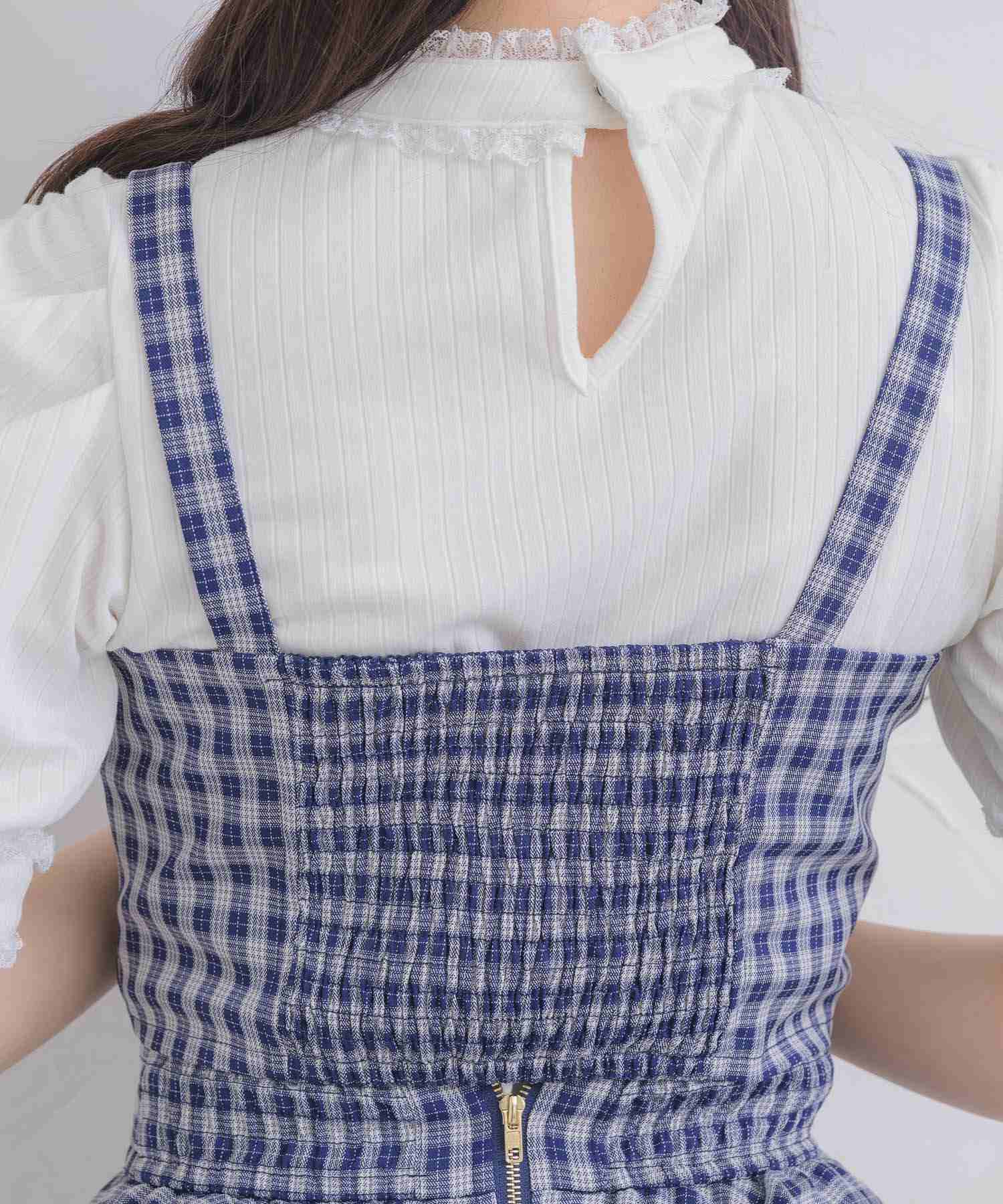 ロジータ ROJITA ダブルリボンビスチェスカートセット (ネイビー) ネイビー