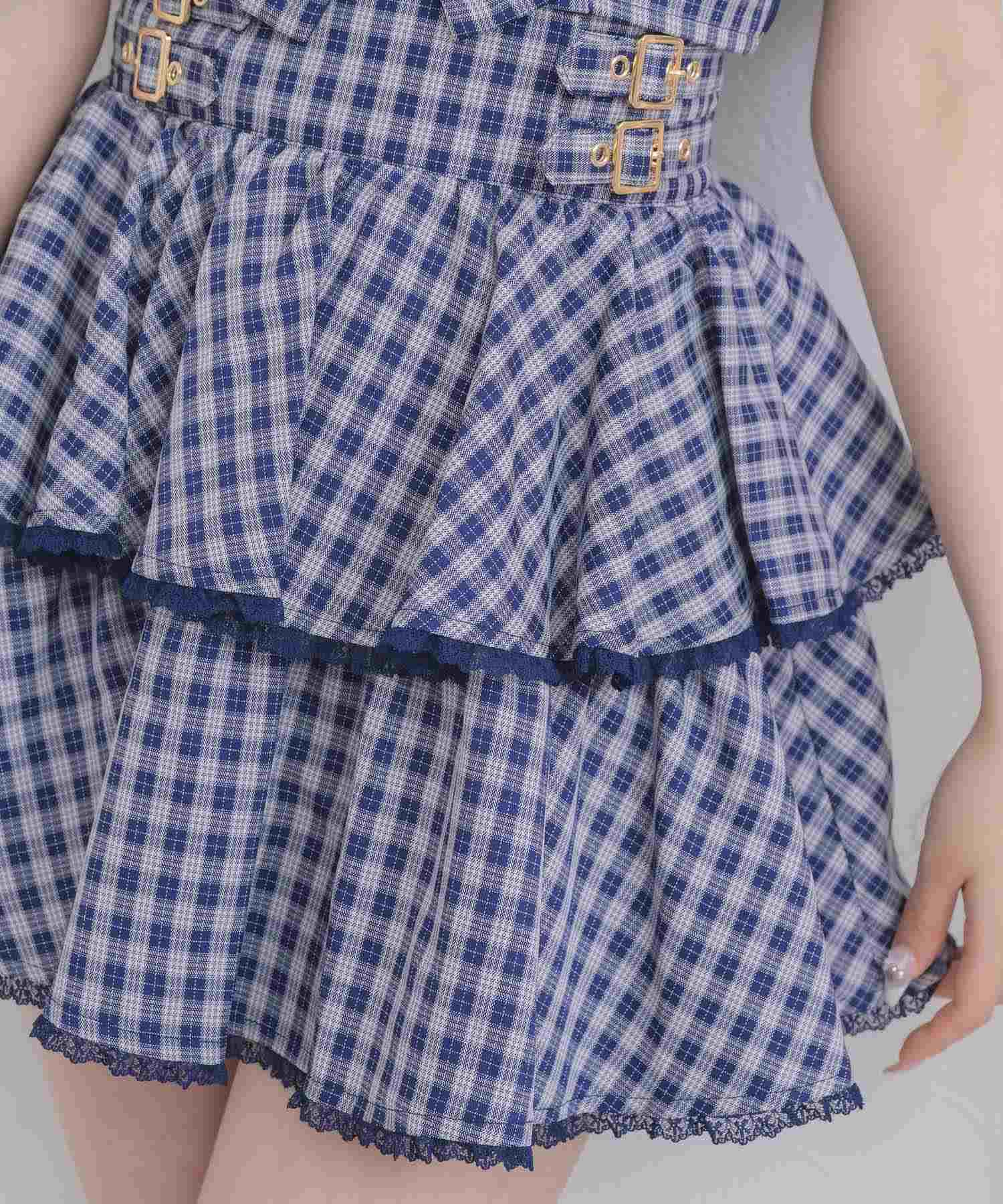 ロジータ ROJITA ダブルリボンビスチェスカートセット (ネイビー) ネイビー