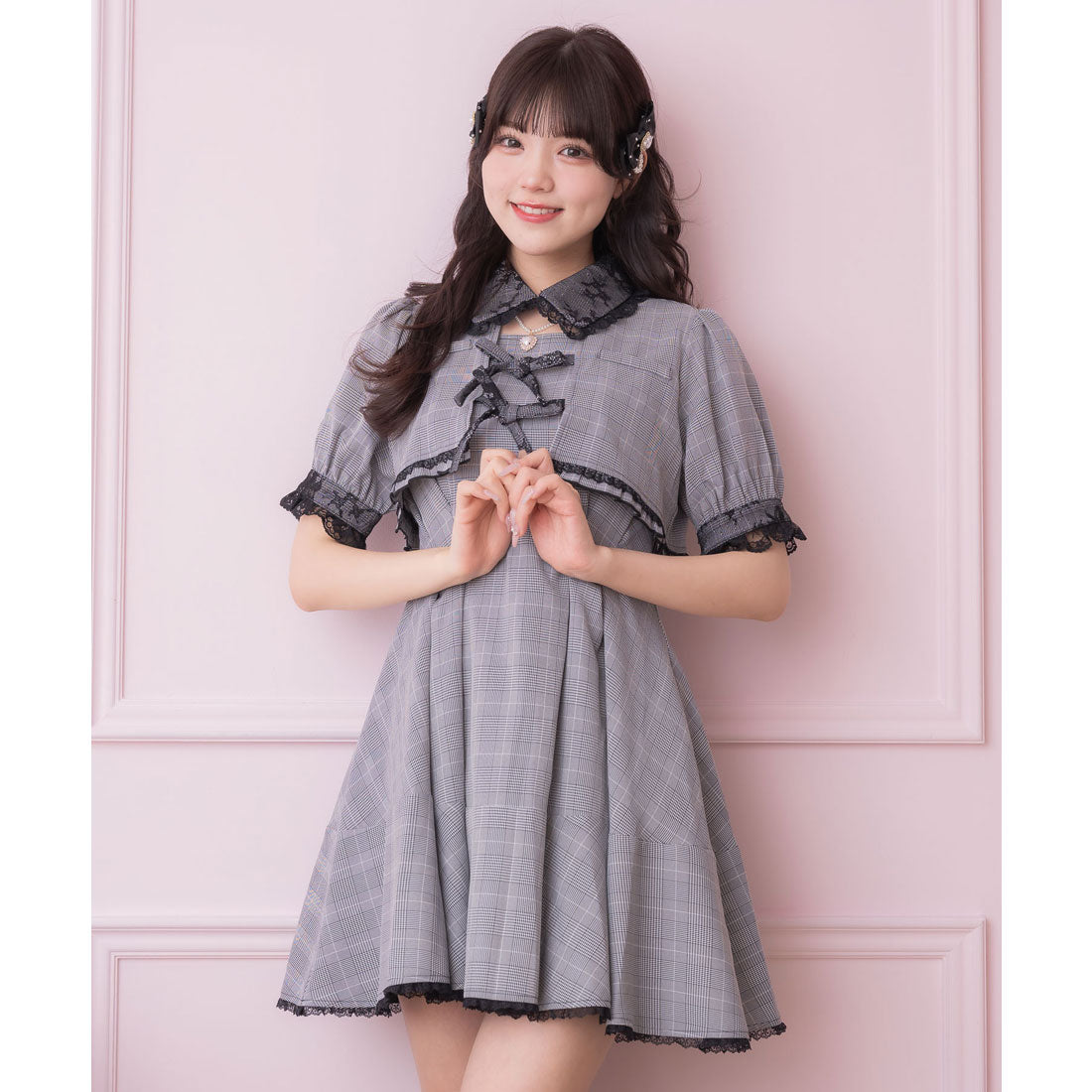 ロジータ ROJITA ボレロ風ダブルリボンワンピース (ブラック) ブラック