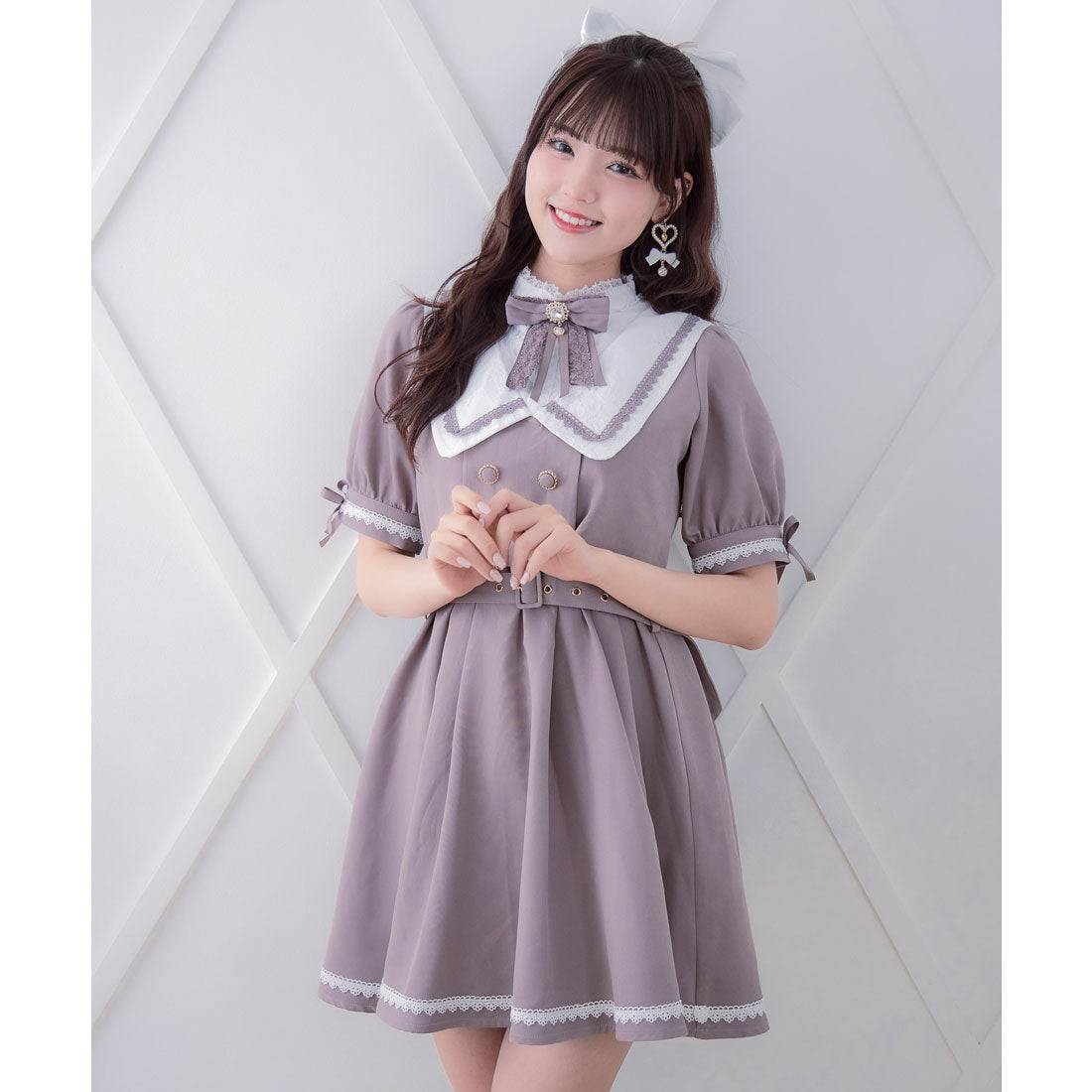 ロジータ ROJITA レイヤードセーラーワンピース (ピンクブラウン) ピンクブラウン