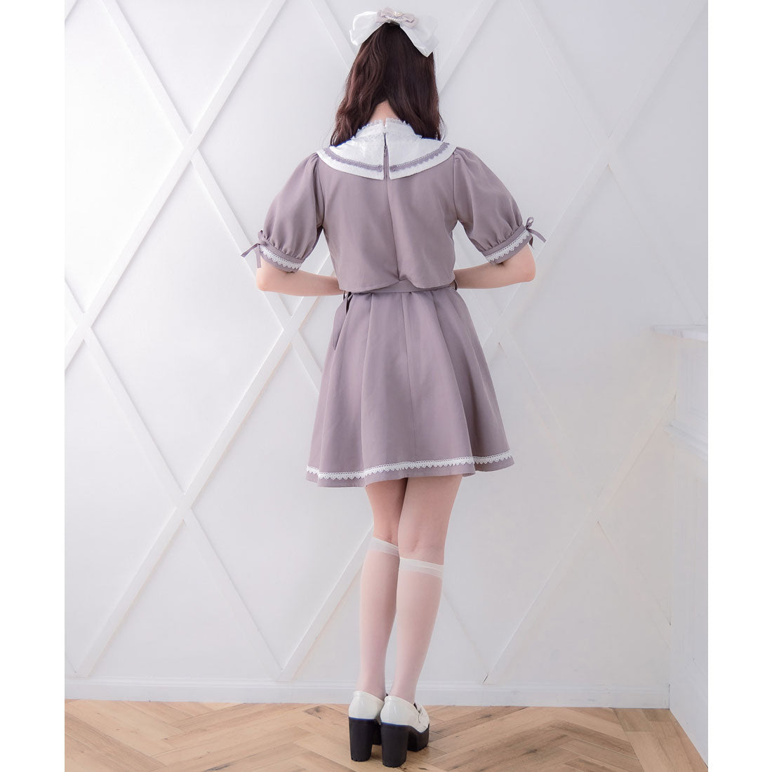 ロジータ ROJITA レイヤードセーラーワンピース (ピンクブラウン) ピンクブラウン