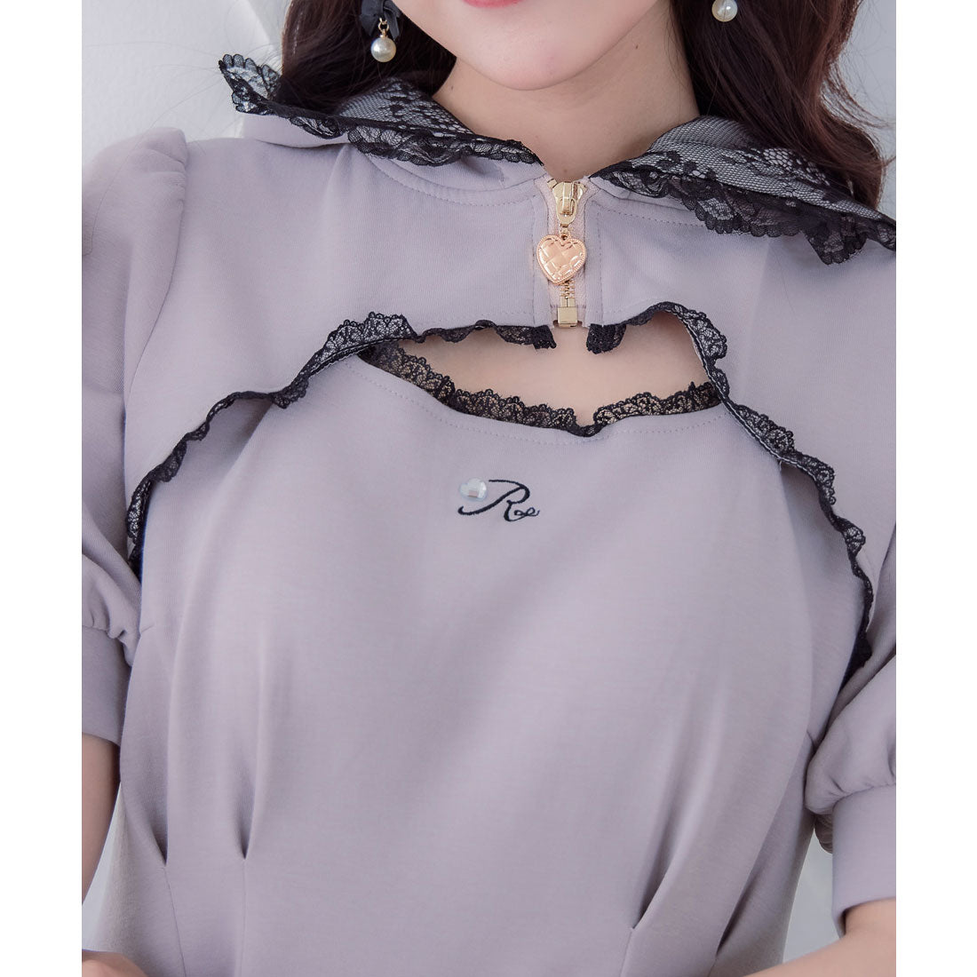 ロジータ ROJITA ネコ耳スウエットワンピース (ピンク) ピンク