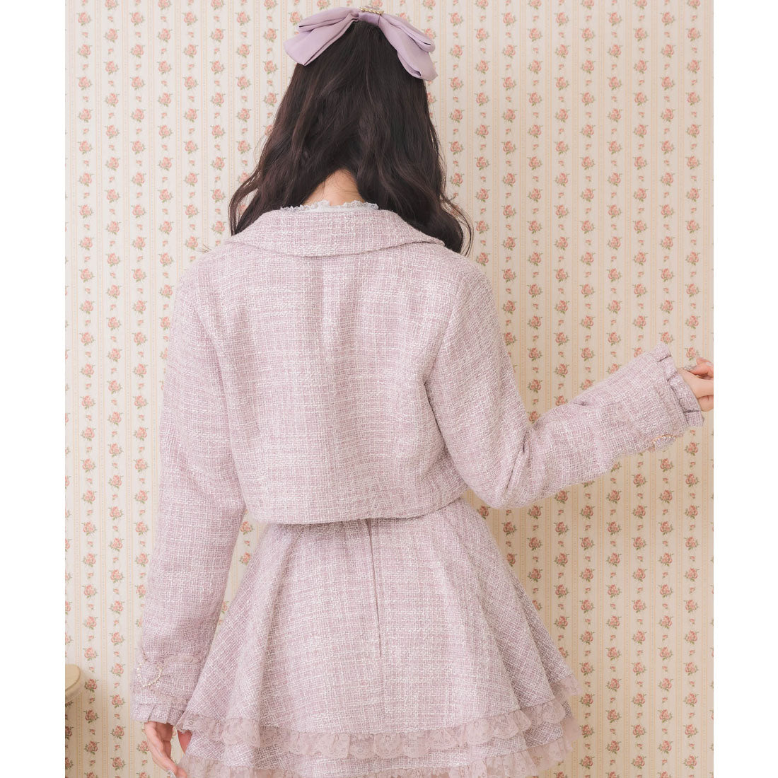 ロジータ ROJITA サイドレースアップショートジャケット (ピンク) ピンク