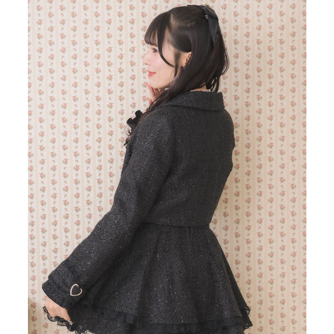 ロジータ ROJITA サイドレースアップショートジャケット (ピンク) ピンク