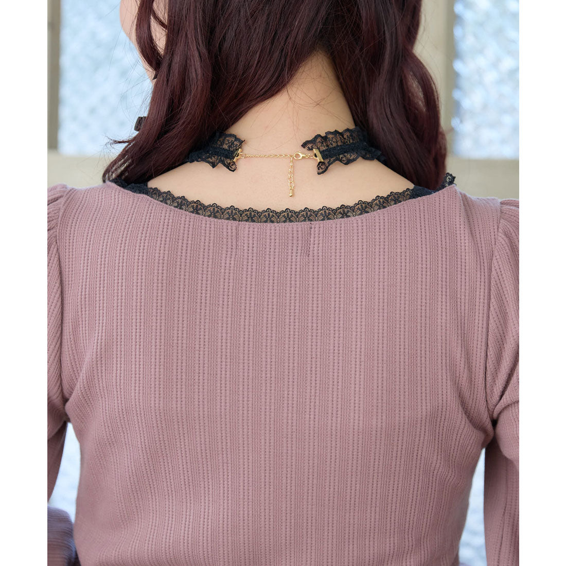 ロジータ ROJITA デコルテリボンロゴトップス (ピンク) ピンク