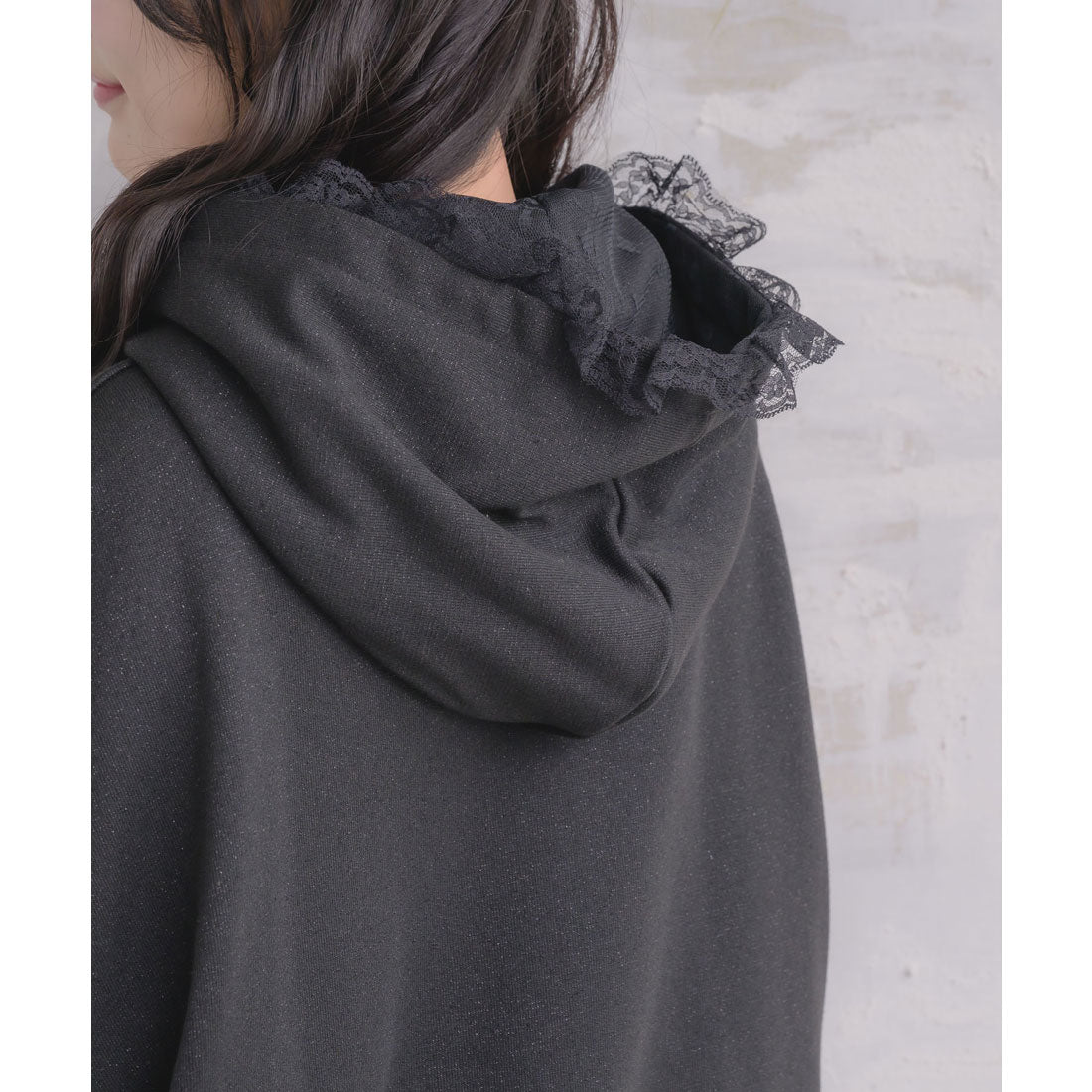 ロジータ ROJITA リボンデザインフーディーセットアップ (ブラック) ブラック