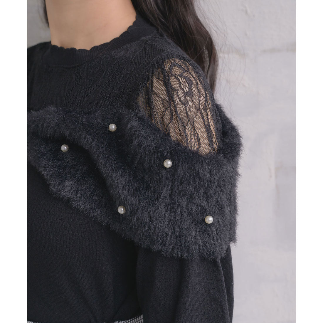 ロジータ ROJITA リボンデザインニットトップス (ピンク) ピンク