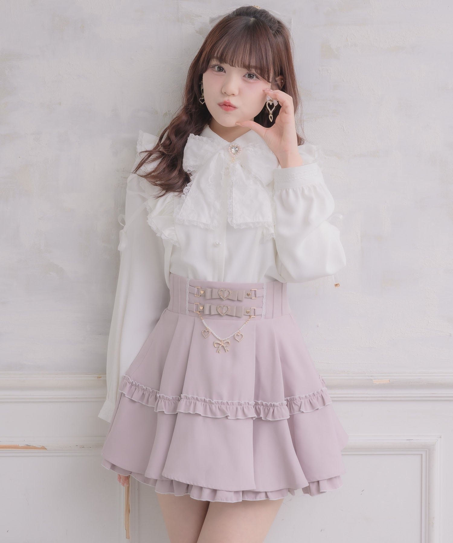 ロジータ ROJITA ウエストリボンデザインスカート (ピンク) ピンク