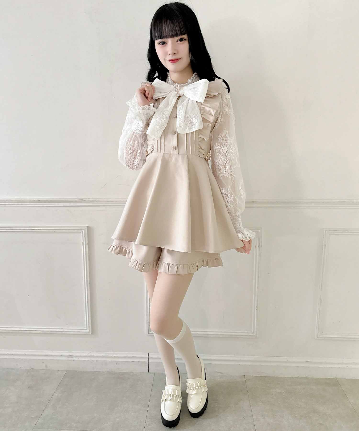 ロジータ ROJITA レーススリーブBIGリボンセットアップ