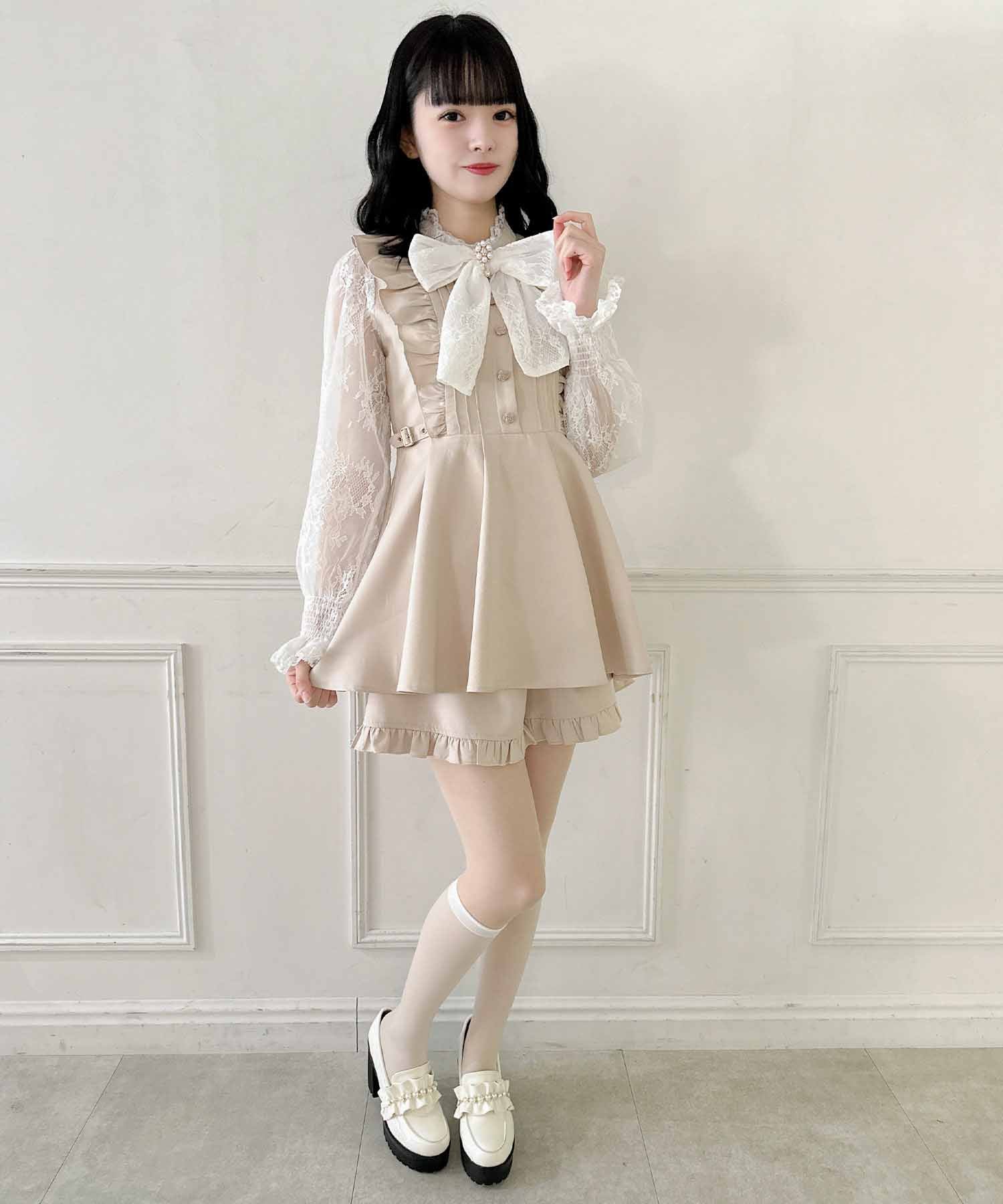 ロジータ ROJITA レーススリーブBIGリボンセットアップ