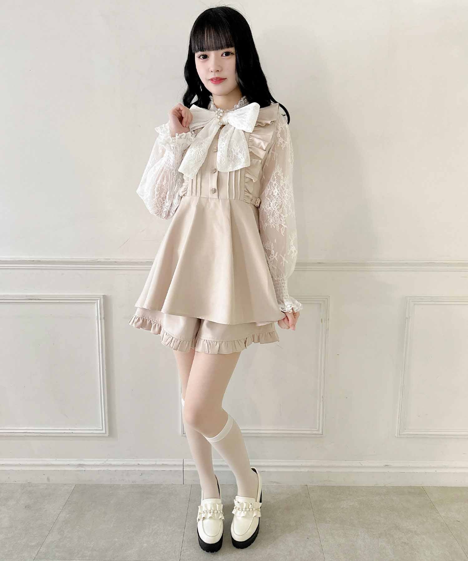 ロジータ ROJITA レーススリーブBIGリボンセットアップ