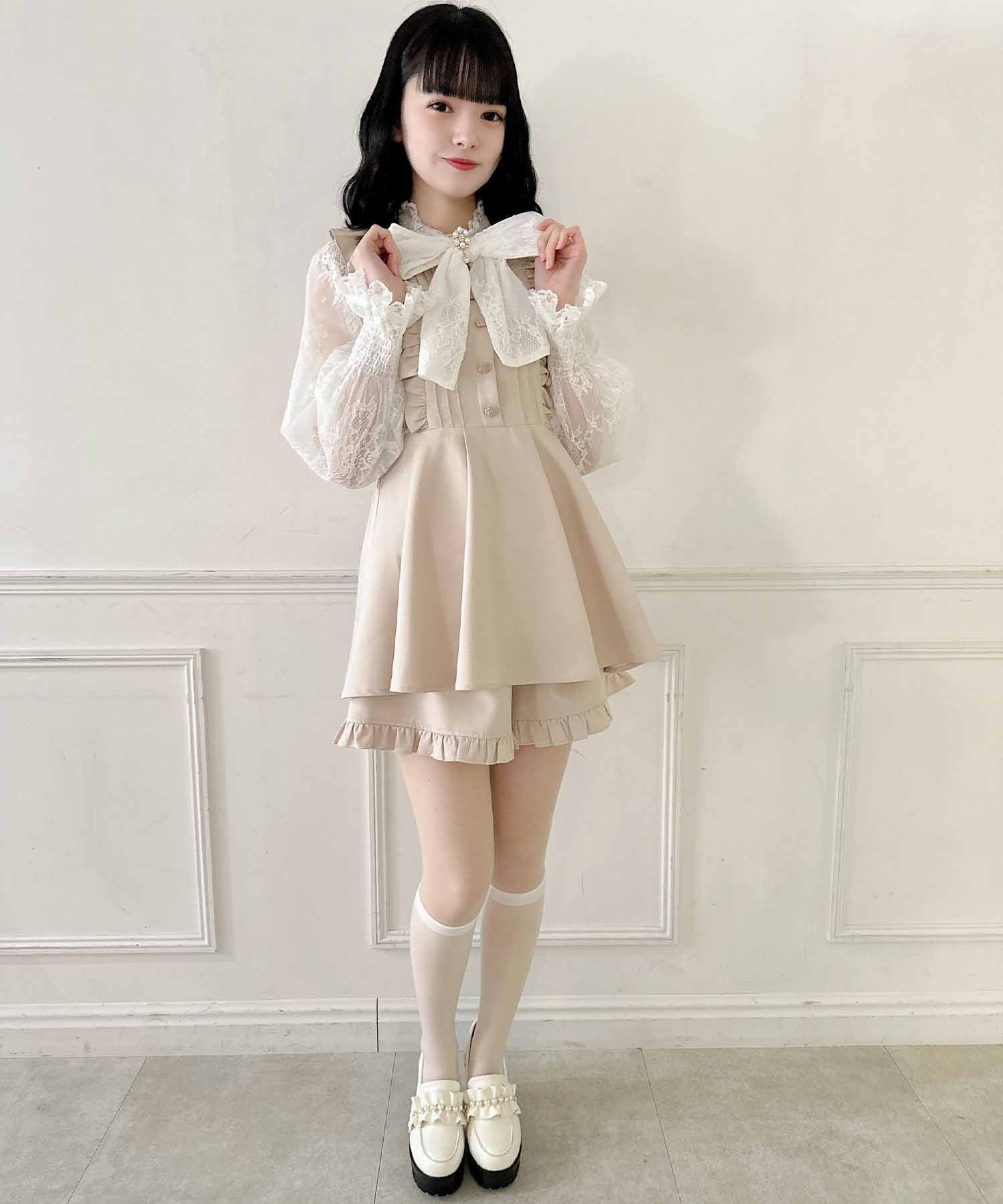 ロジータ ROJITA レーススリーブBIGリボンセットアップ