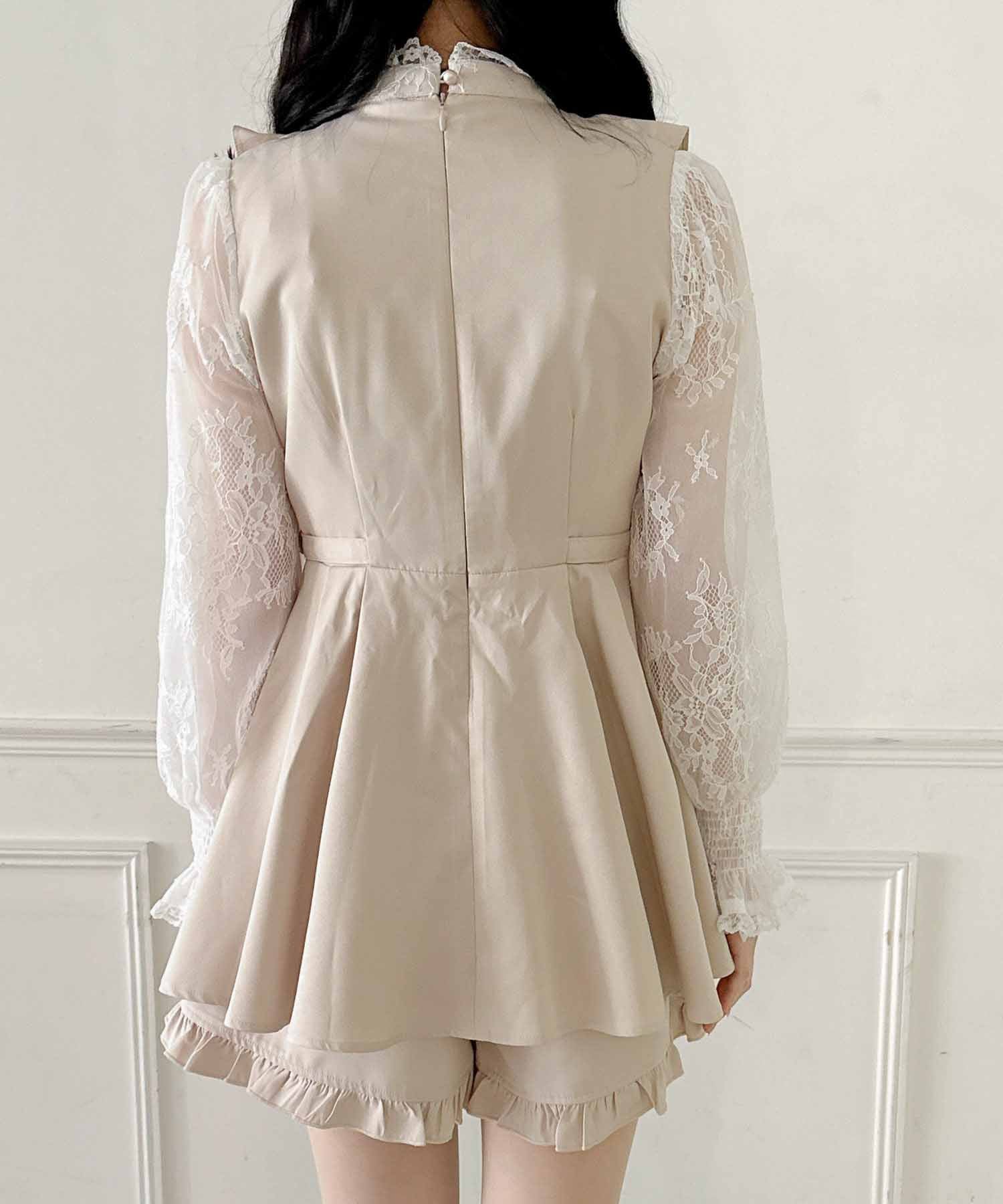 ロジータ ROJITA レーススリーブBIGリボンセットアップ