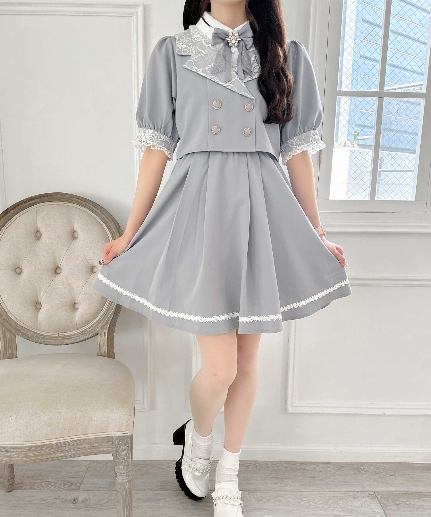 ROJITA Layered Style Tailored Dress