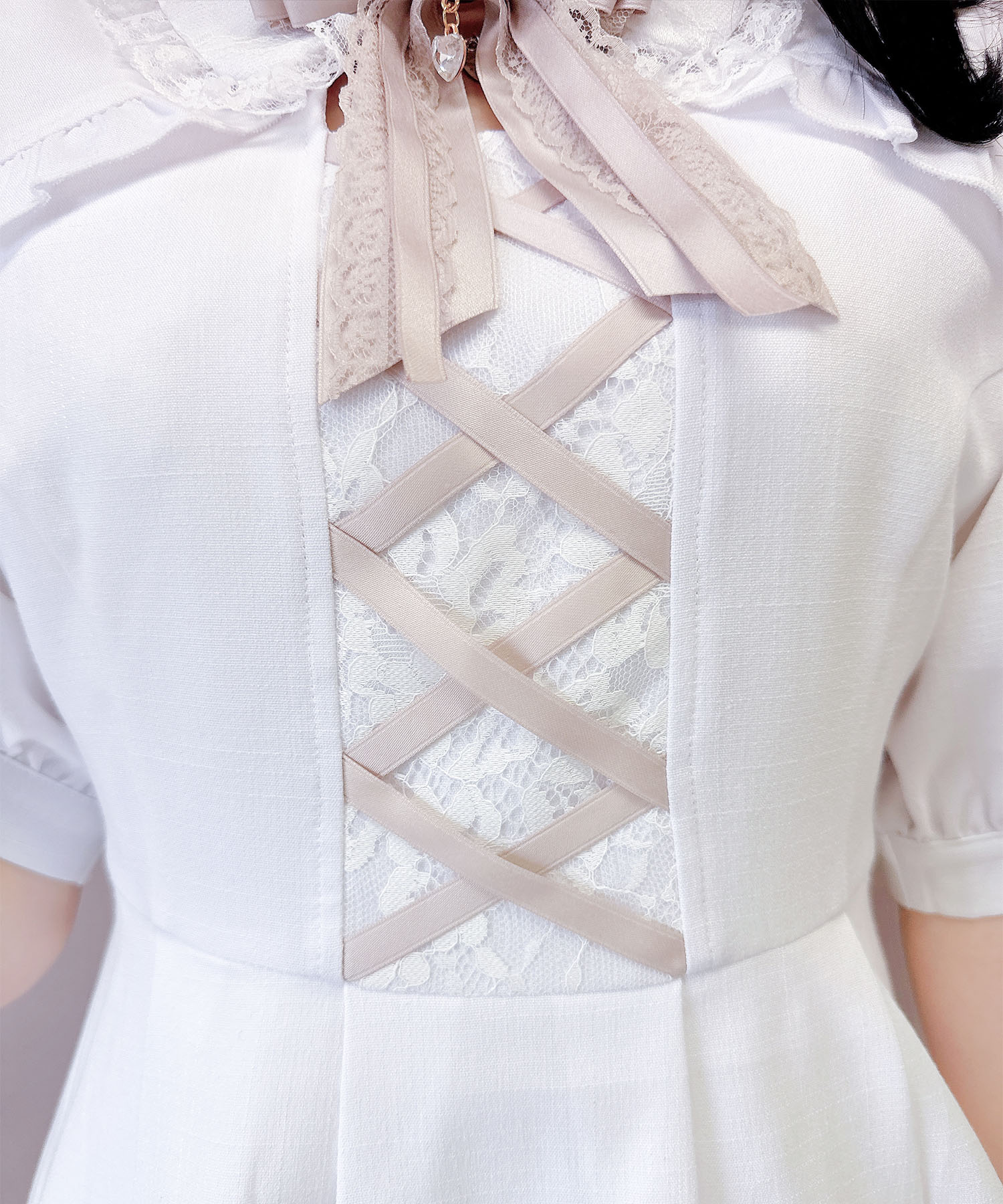 ロジータ ROJITA フロントレースアップセットアップ (グレー) グレー