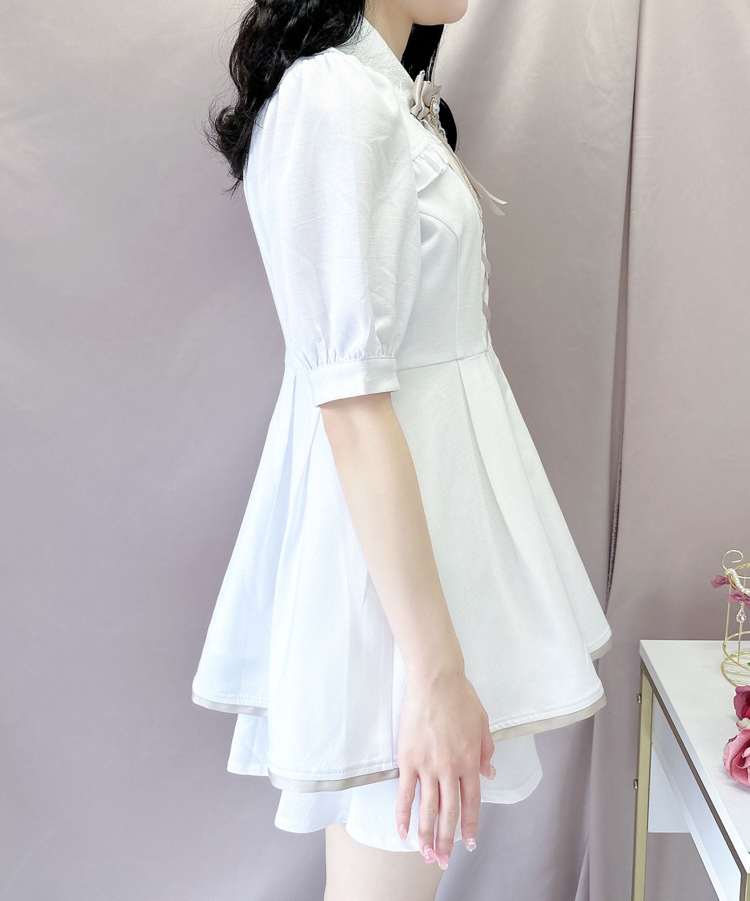 ロジータ ROJITA フロントレースアップセットアップ (グレー) グレー