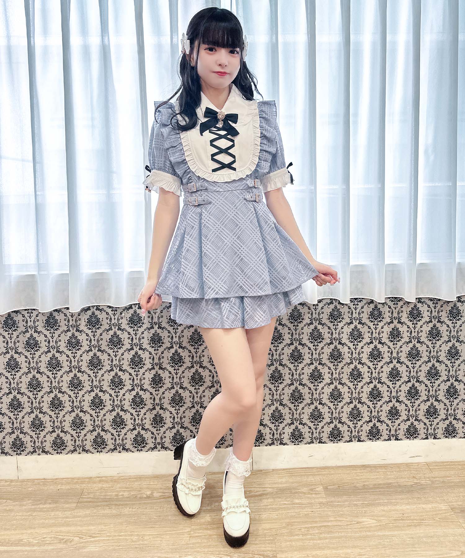 ロジータ ROJITA 総レースヨークレースアップセットアップ