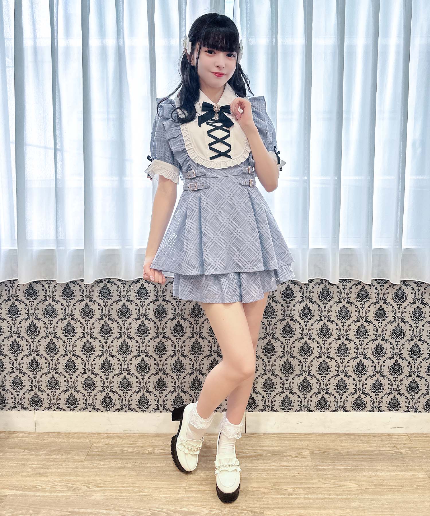 ロジータ ROJITA 総レースヨークレースアップセットアップ