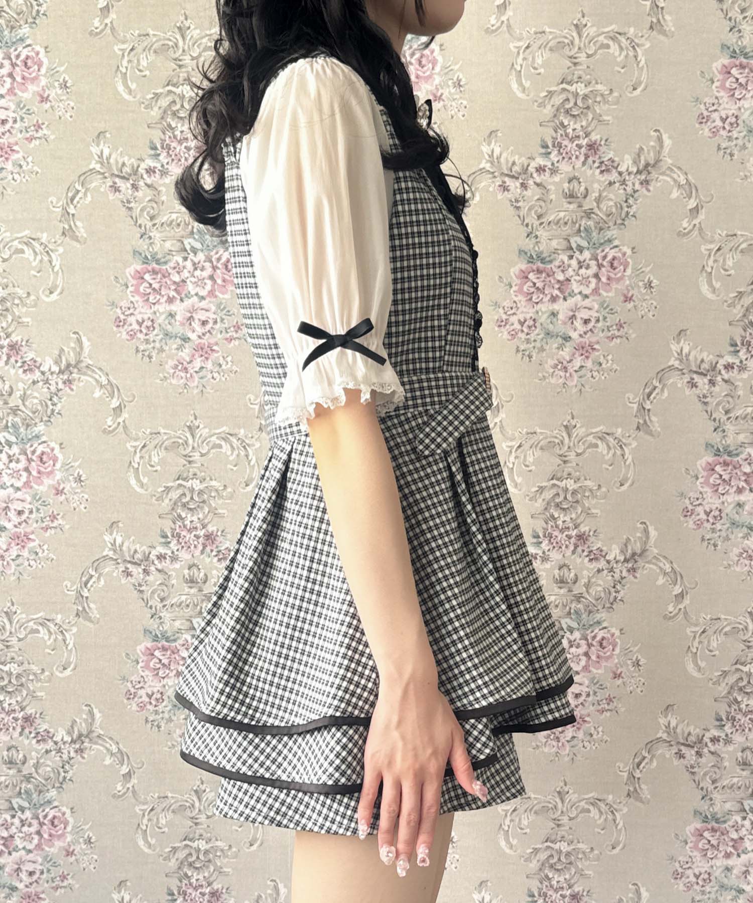 ロジータ ROJITA ベルト付きレイヤードセットアップ