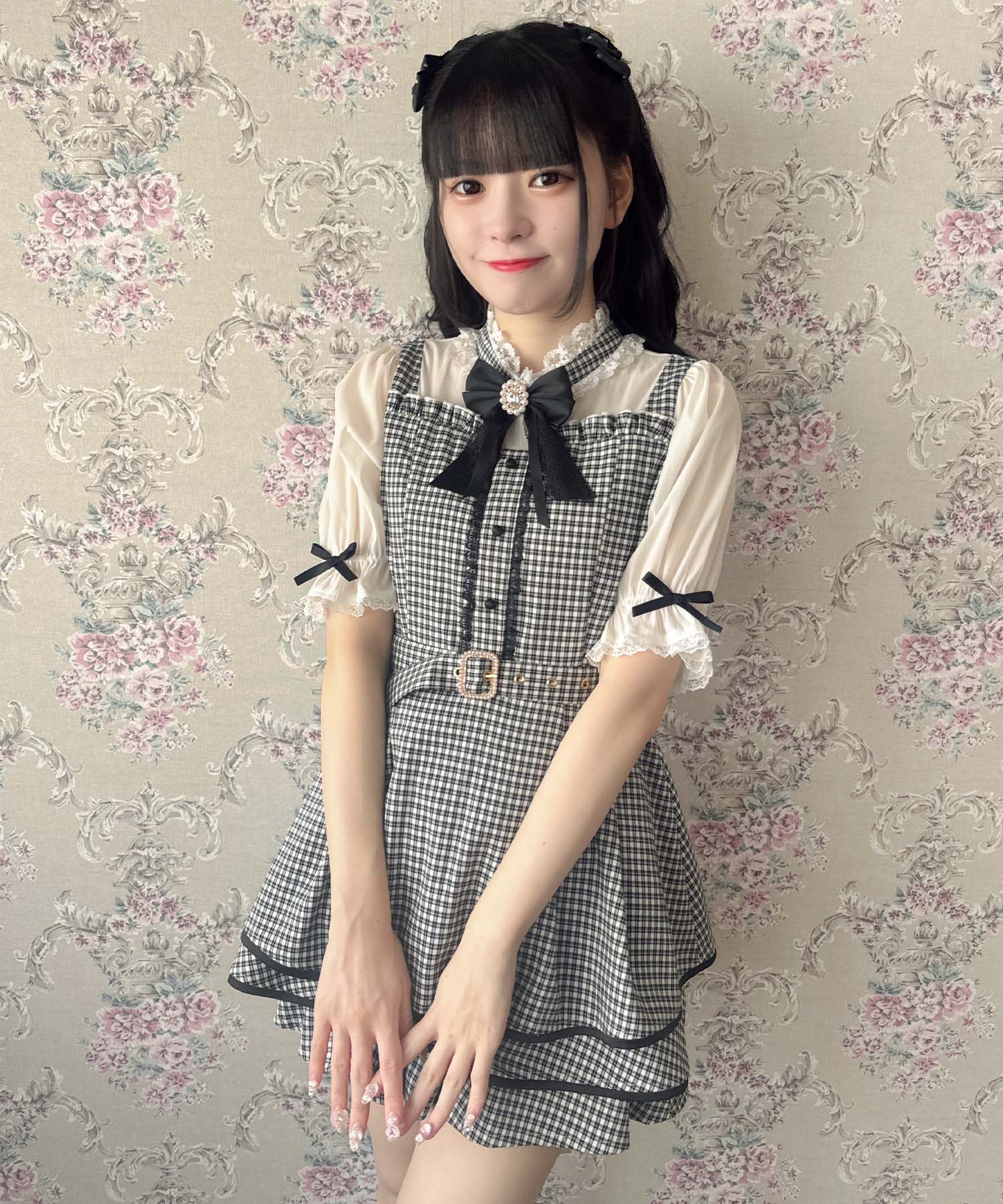 ロジータ ROJITA ベルト付きレイヤードセットアップ