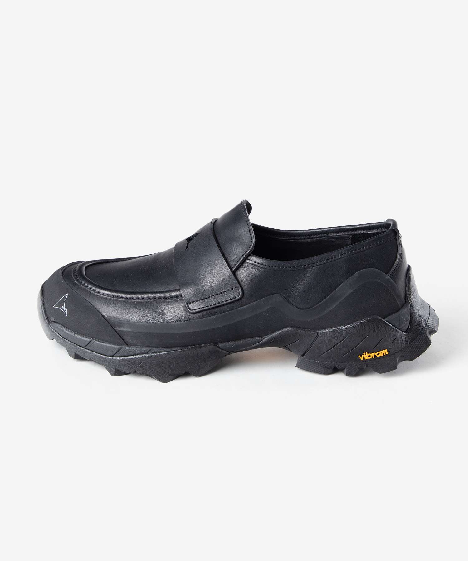 ロア ROA ロア ROA LOLE10-001 ローファー Loafer メンズ レディース シューズ レザー 紳士靴 スリッポン 革靴 通勤 通学 カジュアル モダン ローカット (ブラック) ブラック