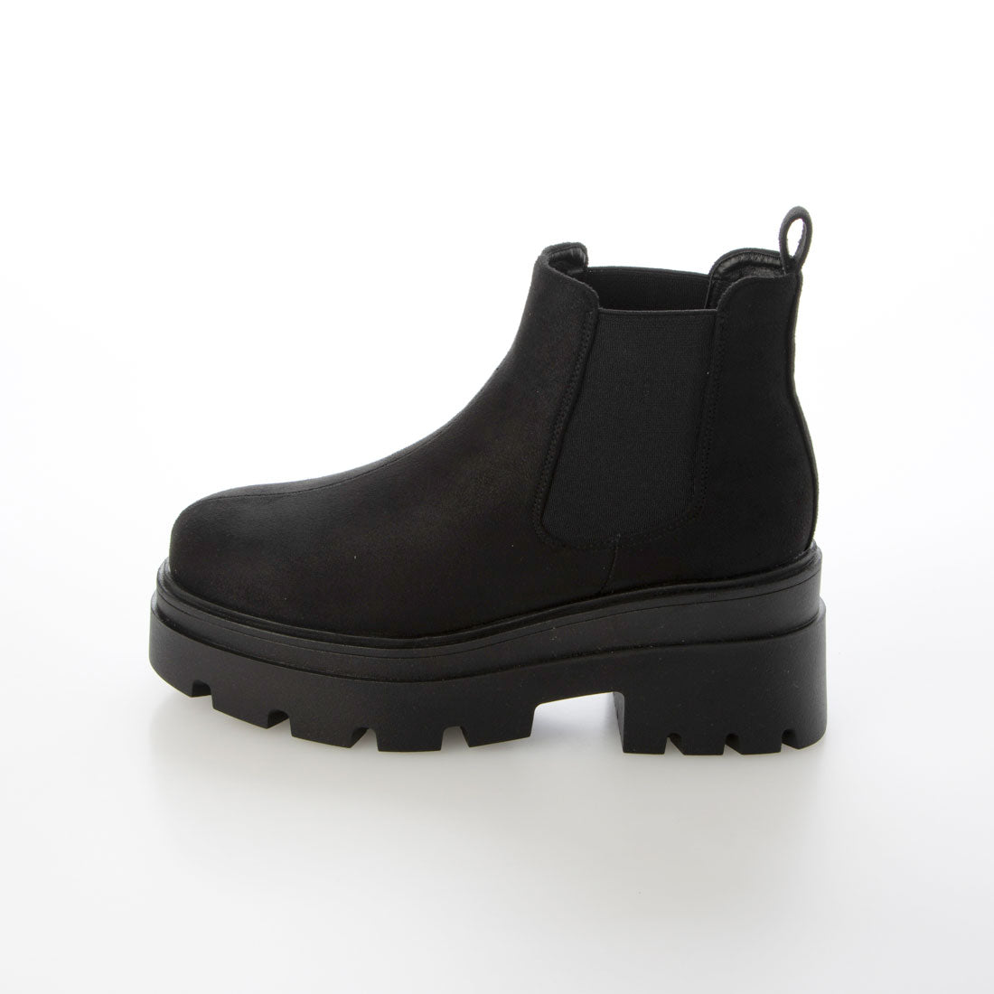 ルームナイン ROOM9 厚底 ショートブーツ レディース サイドゴアブーツ 黒 チェルシーブーツ