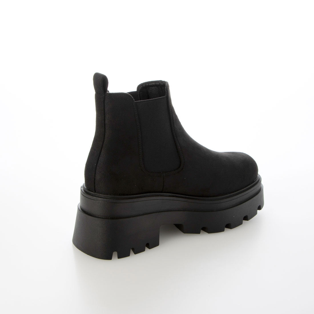 ルームナイン ROOM9 厚底 ショートブーツ レディース サイドゴアブーツ 黒 チェルシーブーツ