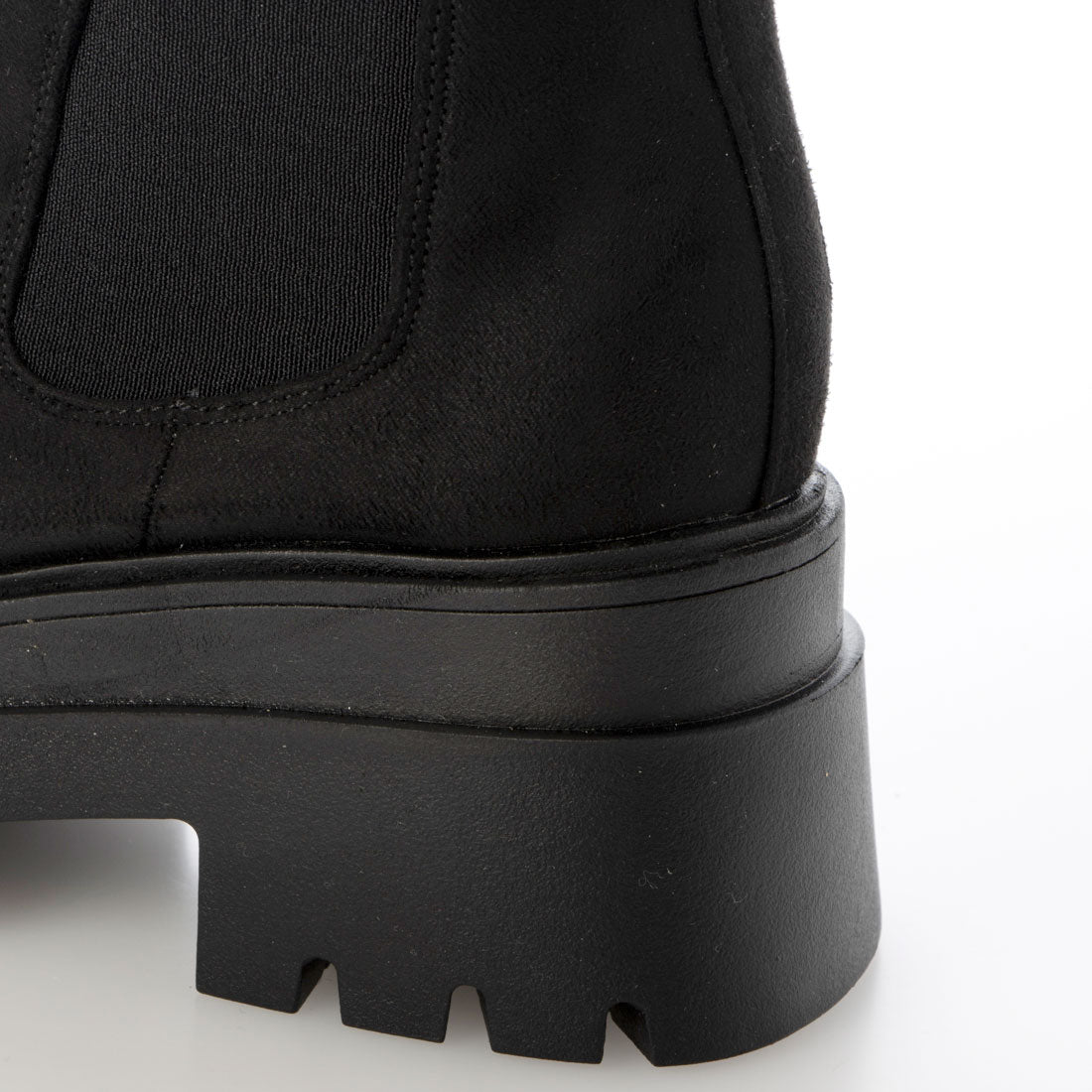 ルームナイン ROOM9 厚底 ショートブーツ レディース サイドゴアブーツ 黒 チェルシーブーツ