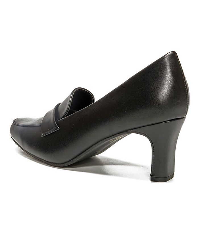 ロメオ バレンティノ Romeo Valentino パンプス ローヒール 痛くない 柔らか ぺたんこ リクルート 冠婚葬祭 ビジネス 就活 3E 幅広 フォーマル 黒 ブラック(ローファー×6cm【3302】) ローファー×6cm【3302】