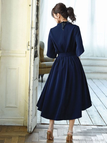 Choose from 2 types of TOPS Design sleeve flare skirt set