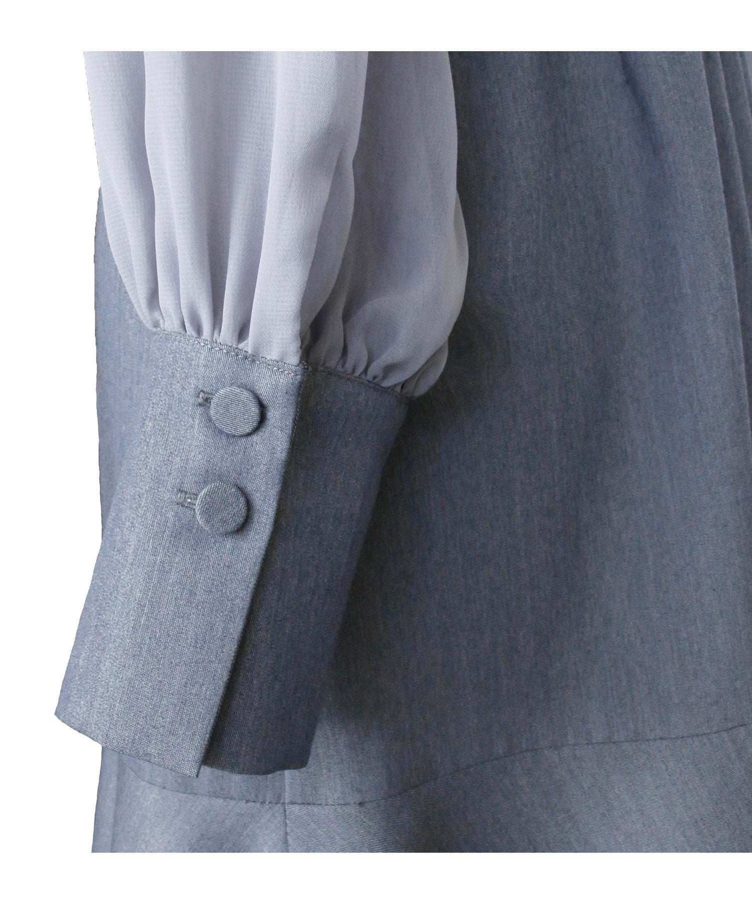 RUIRUE BOUTIQUE High-neck ribbon mermaid dress