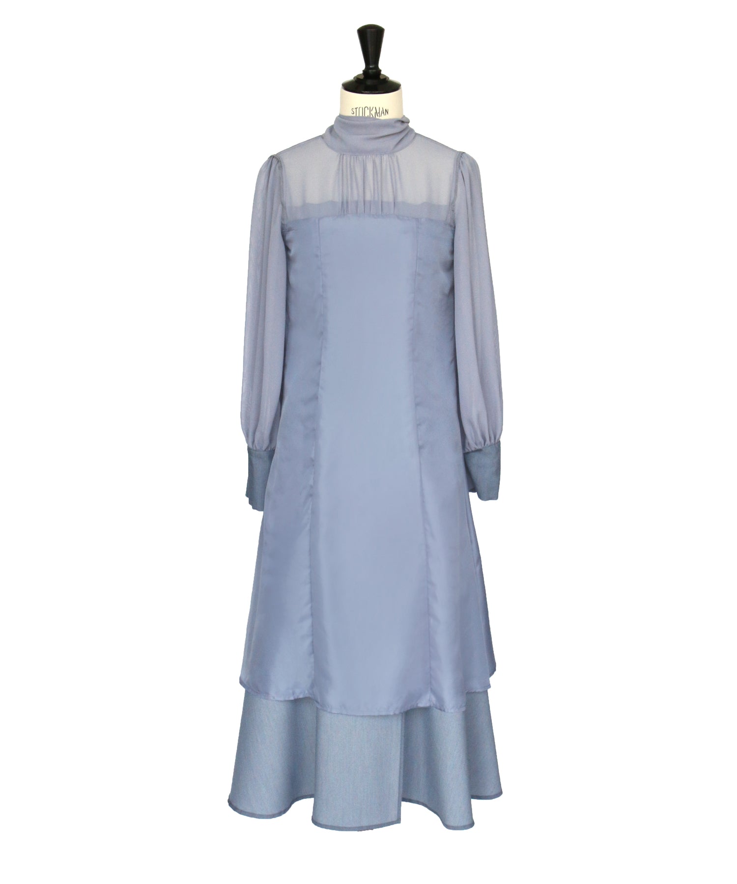 RUIRUE BOUTIQUE High-neck ribbon mermaid dress