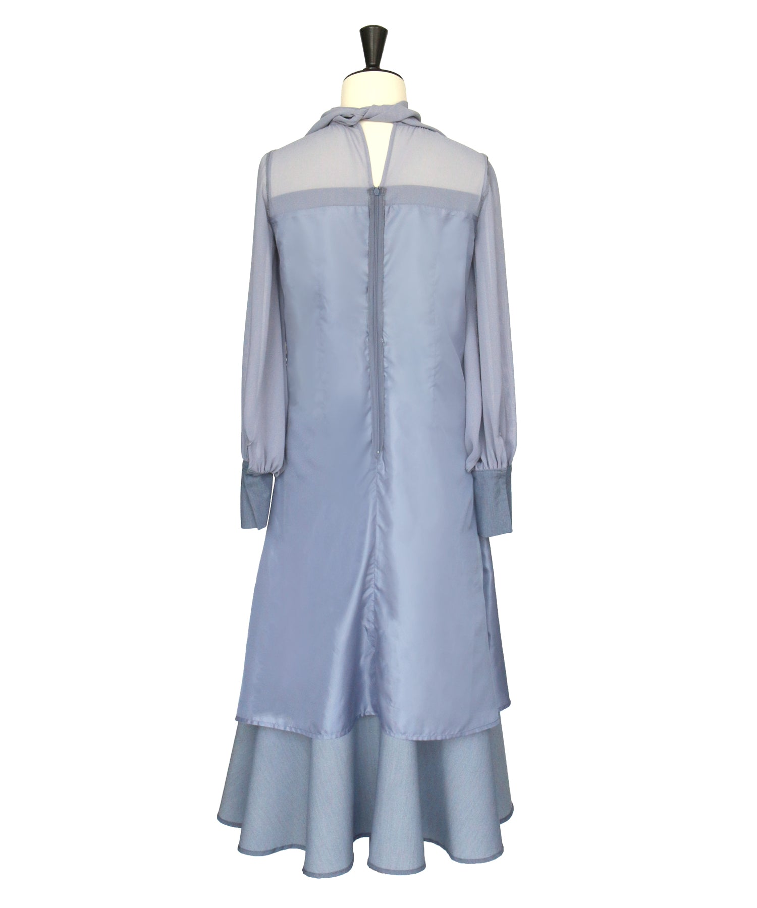 RUIRUE BOUTIQUE High-neck ribbon mermaid dress